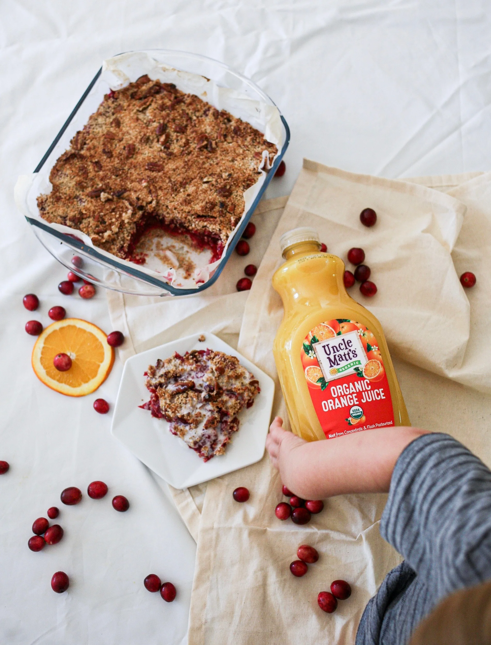 Jammy Orange Cranberry Bars