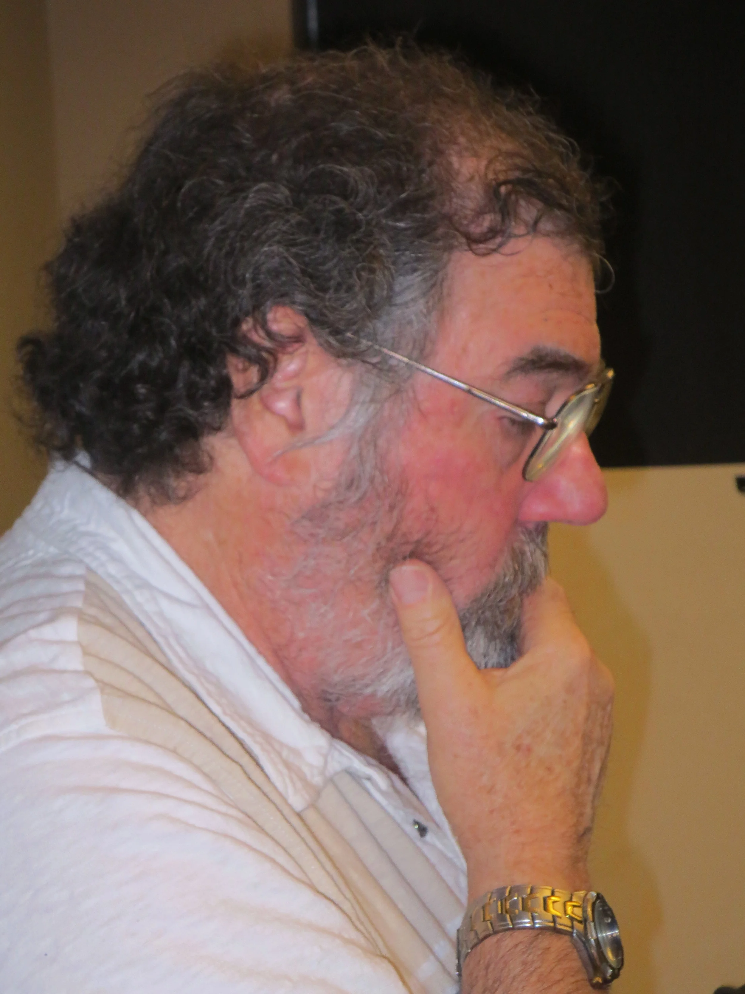 Dave checking out a submission