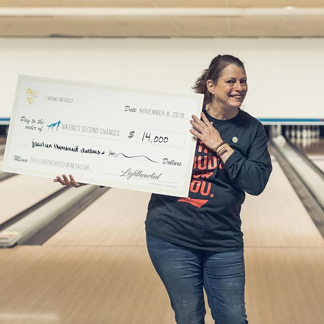 We did it! At the 2nd Annual Rollin&rsquo; Bowling Tournament, we raised $14,000 for Nikeno&rsquo;s Second Chances, our 2019 benefactor! Thank you to all our bowlers and sponsors, we could not have done this without you! #visualinterest #lighthearted