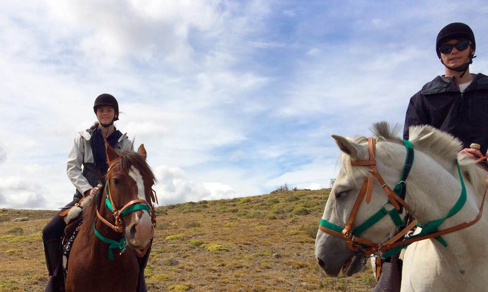 On horseback in Patagonia