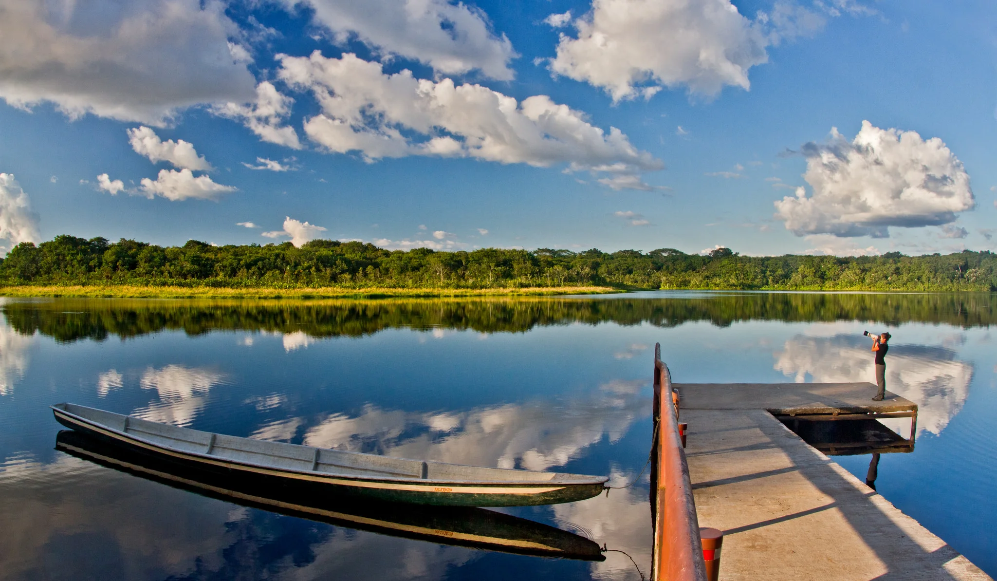 The Napo River, part of the Amazon basin.