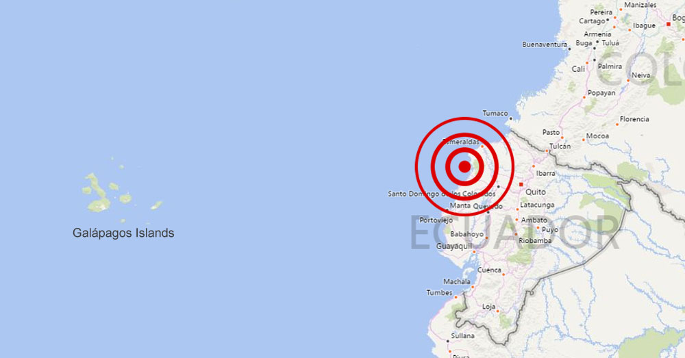 A 7.8 magnitude quake struck the northwestern coastal area.