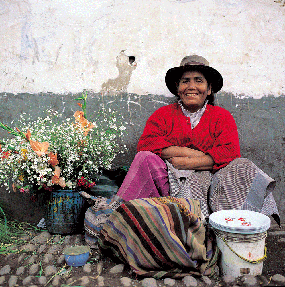 Cusco flower seller