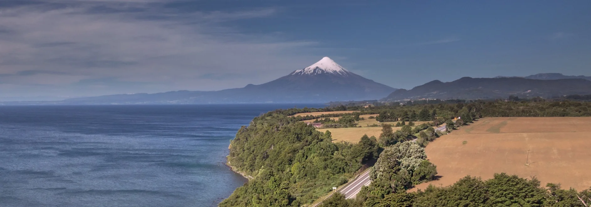 Osorno Volcano towering over Lake Llanquihue