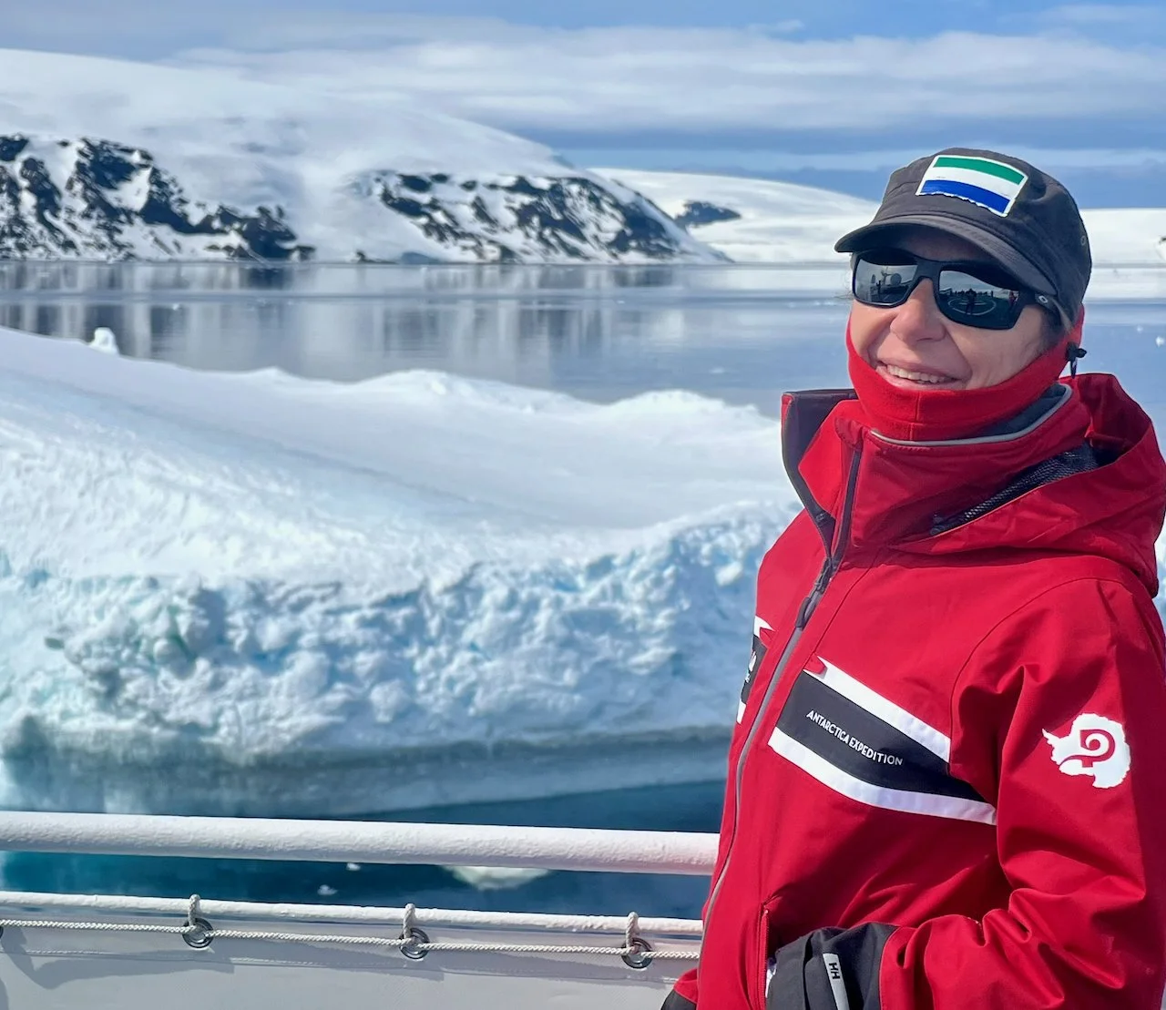 Pati Stucki in Antarctica