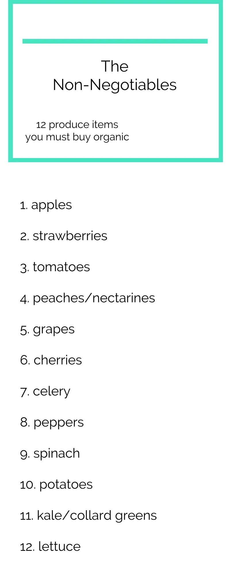 The Non-Negotiables: 12 Produce Items You Must Buy Organic