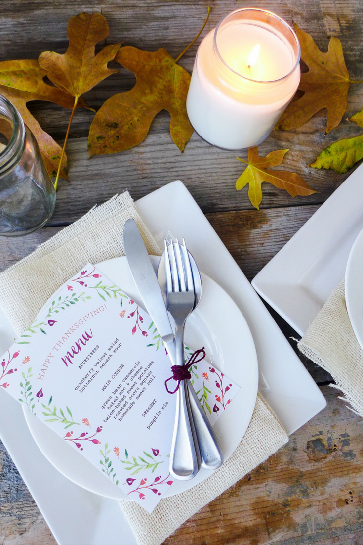 How To Create a Thanksgiving Tablescape for FREE