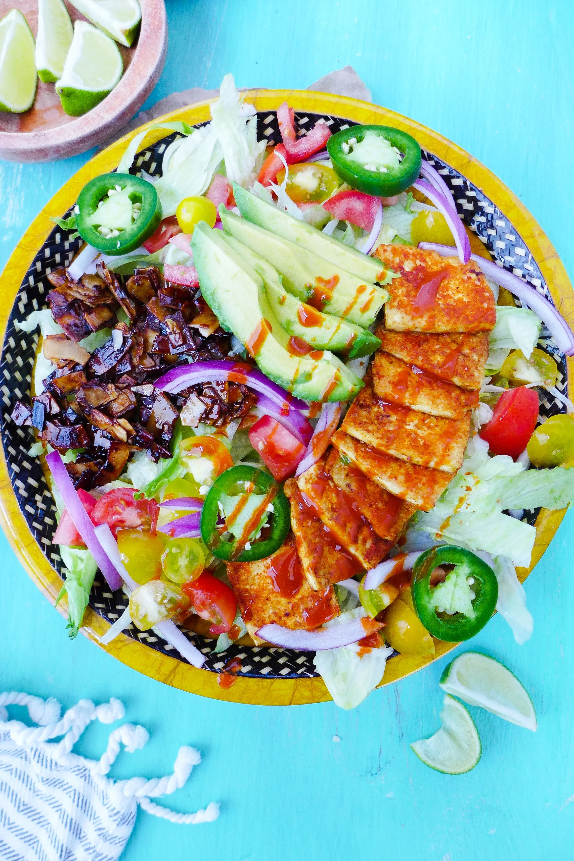 Southwest Cobb Salad with Coconut Bacon
