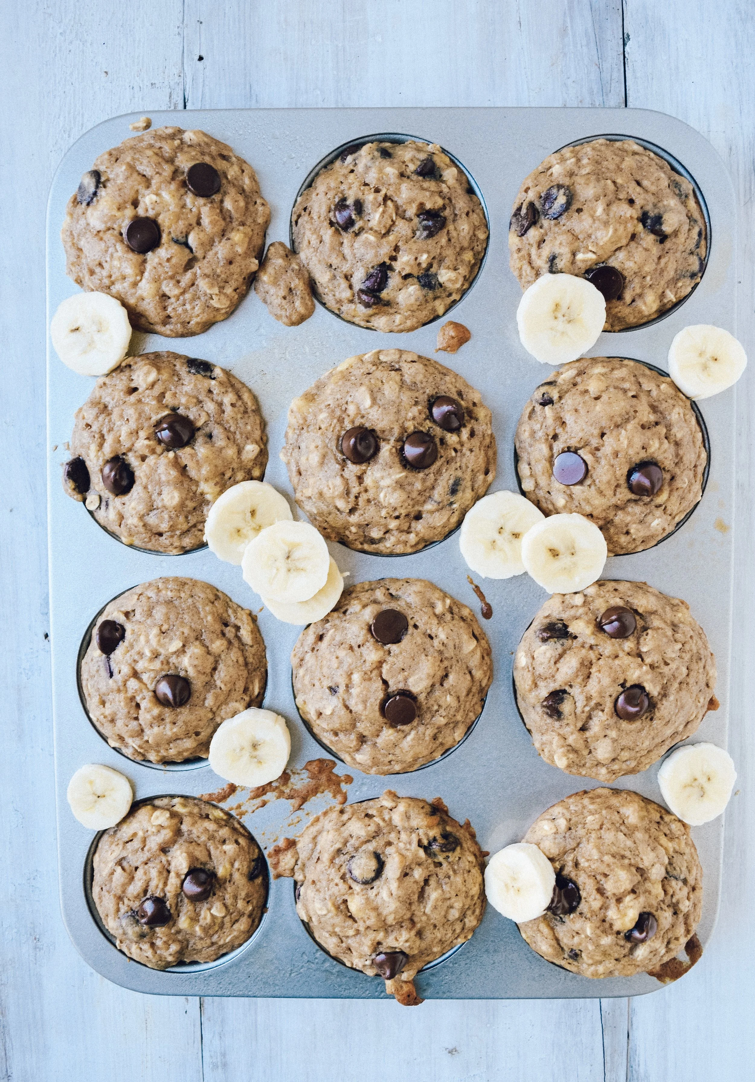 Banana Chocolate Chip Muffins 