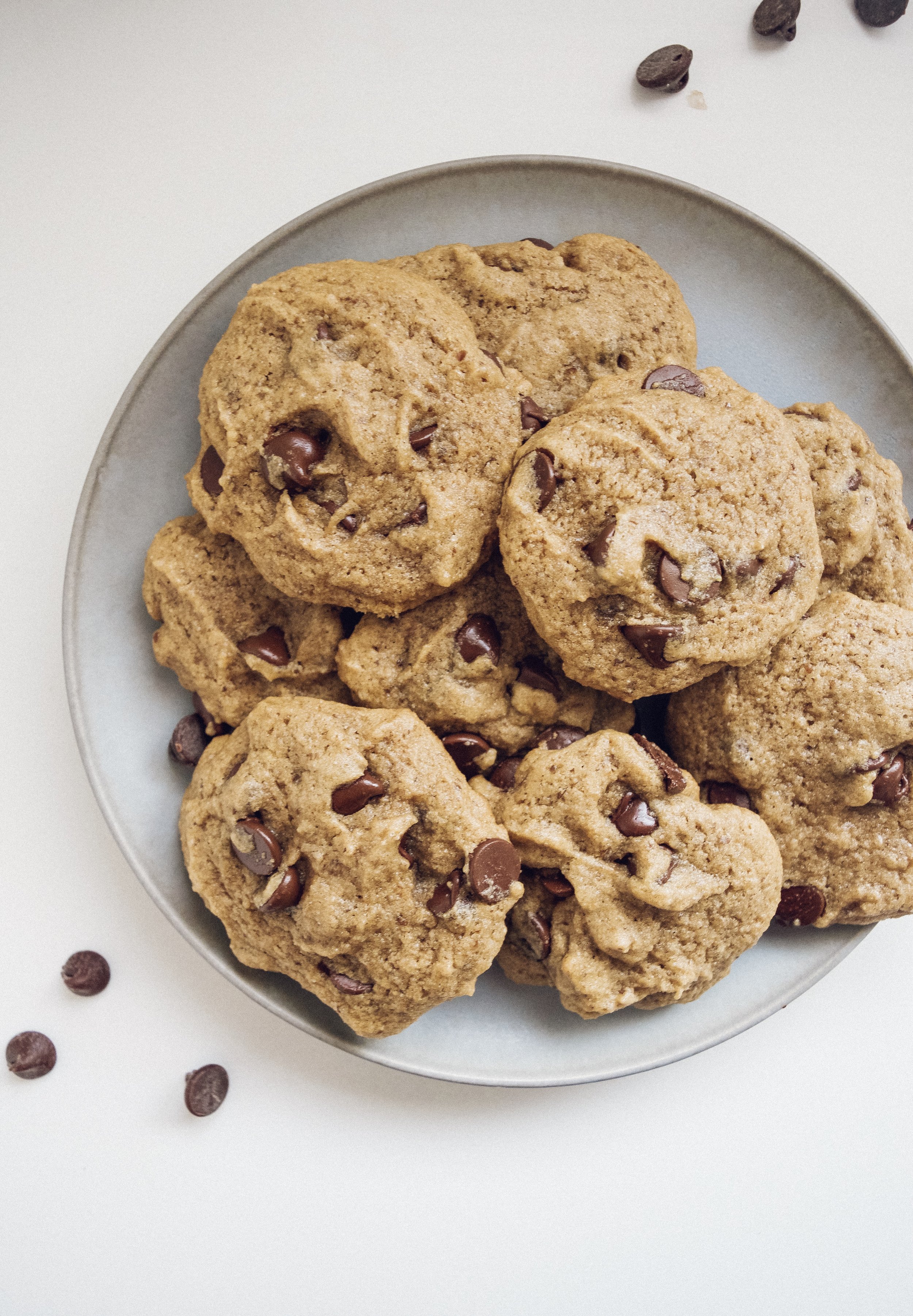 Soft and Chewy Vegan Chocolate Chip Cookies