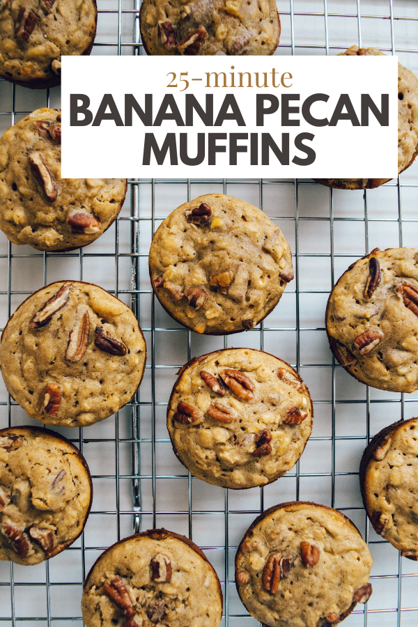 Simple Banana Pecan Muffins