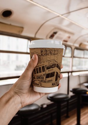 Earth's Natural Alternative, Tan, Cups/300 Double-Wall Disposable [16oz 300 Set] Kraft Paper, Sturdy Party Lids, To-Go Coffee Cups Count w