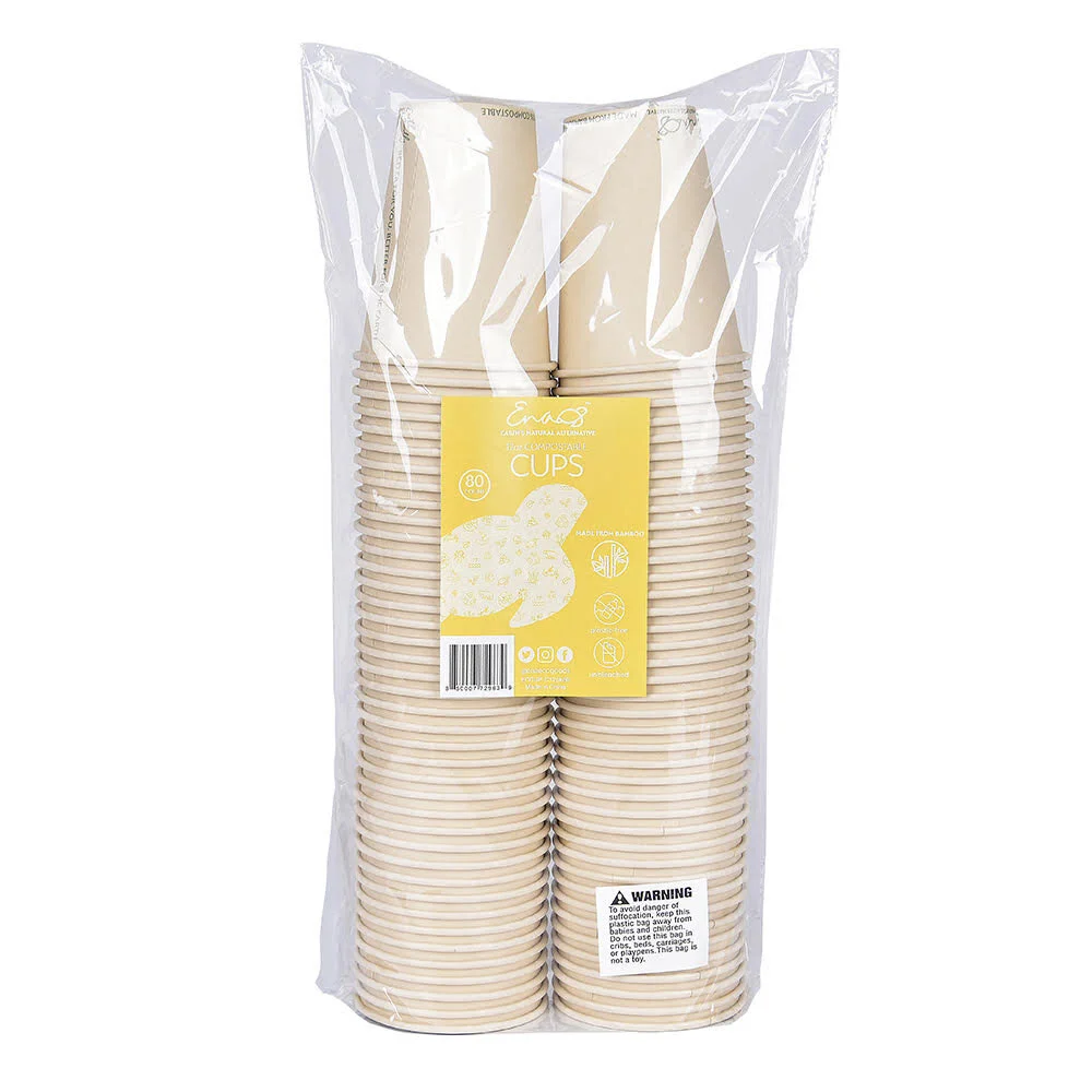 100% Compostable Disposable Coffee Cups [12oz 80 Pack] — Earth's ...