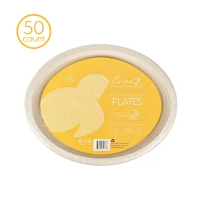 Compostable Bagasse Heavy Duty Eco-Friendly 12 Oz (340ml) Bowl - Paper