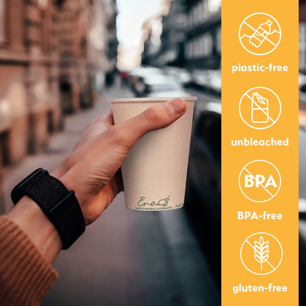 23 oz Eco Bamboo Fiber Customized Coffee Cups with Lids – Mann Biotech
