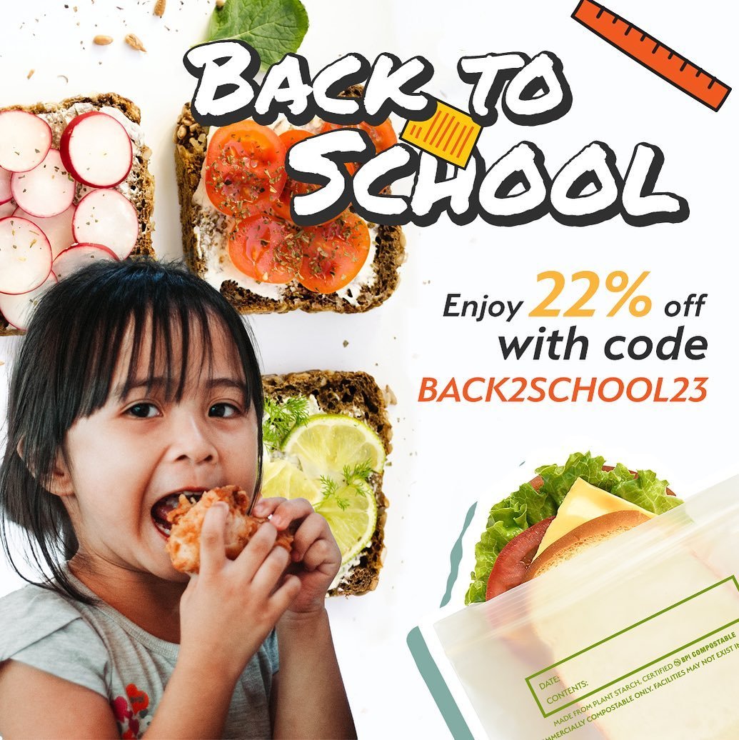 🎒🌱 Back to School Lunch Prep: Easy, Eco-Friendly, Delicious! 

🥕Chop, store, snack - Compostable Quart Bags for ready-to-eat goodness!

🍖 Compostable Gallon Bags: Organize deli meats, make sandwiches with ease after shopping.

🥪 Compostable Sand