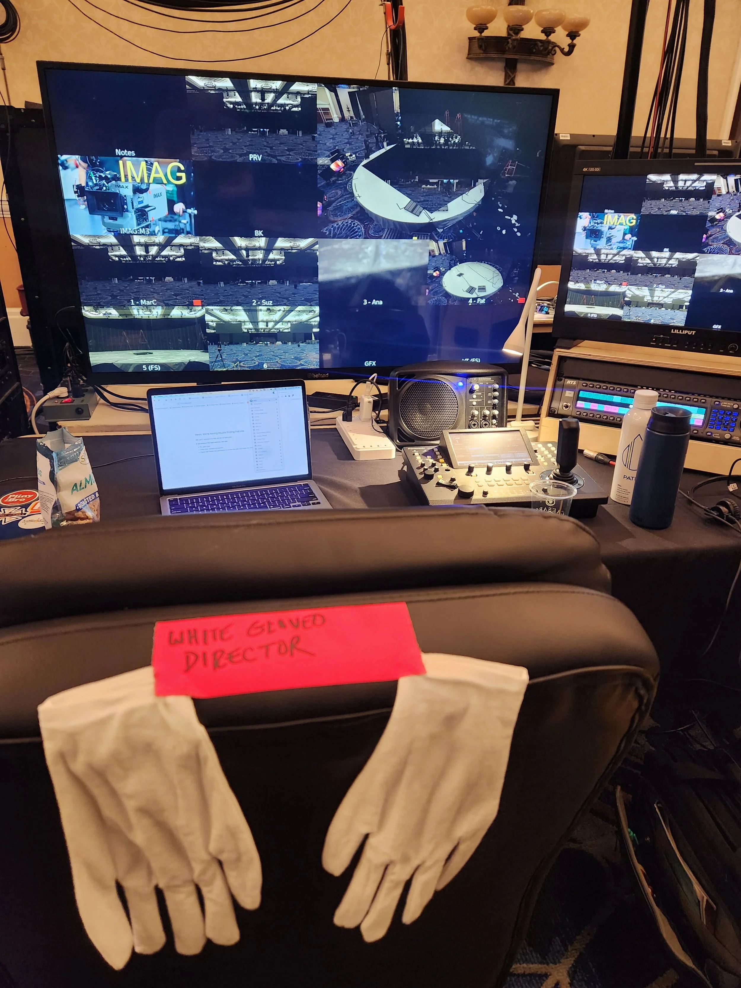 The crew got me white gloves!