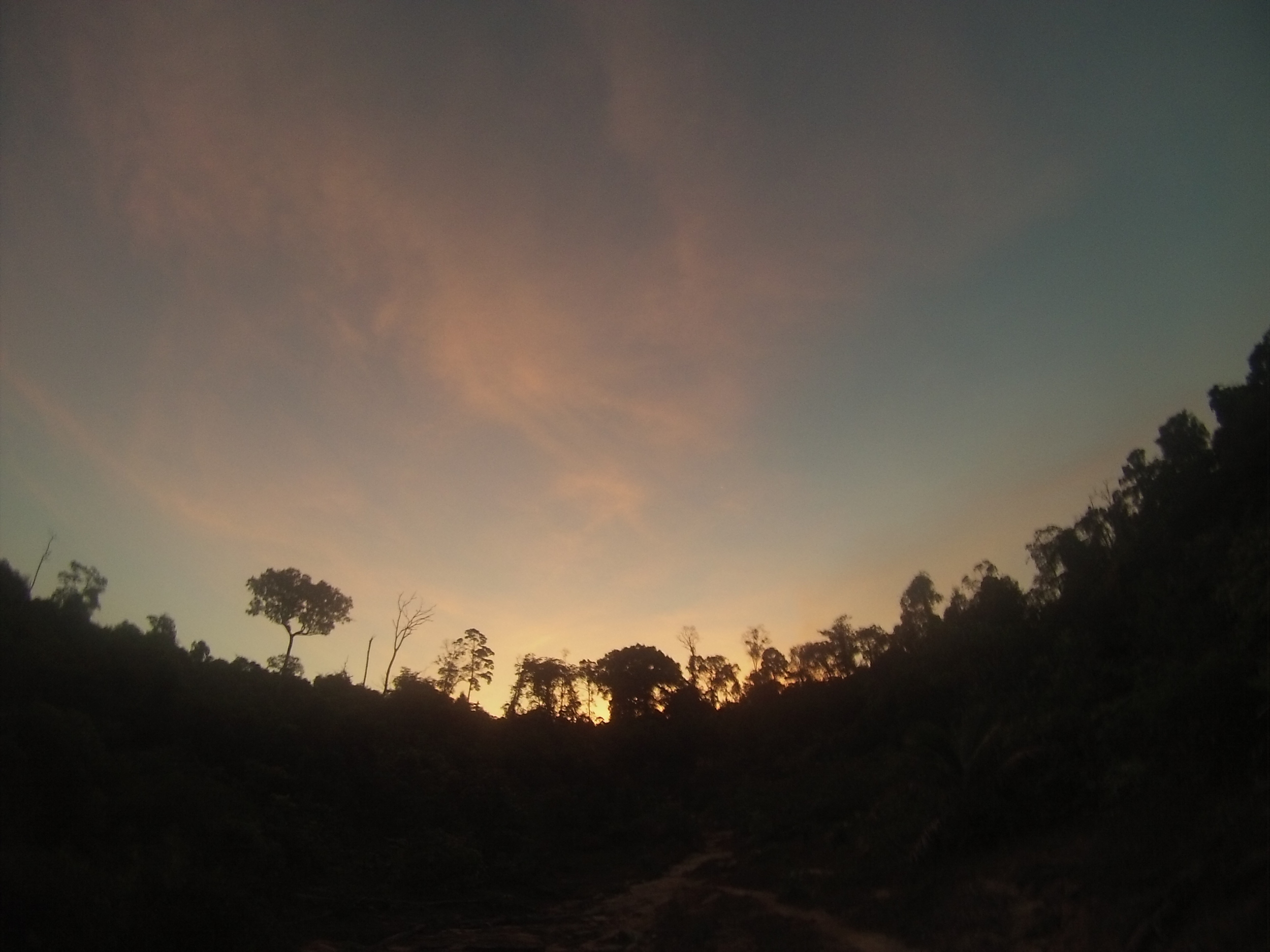 Sunset on the way back was breathtaking