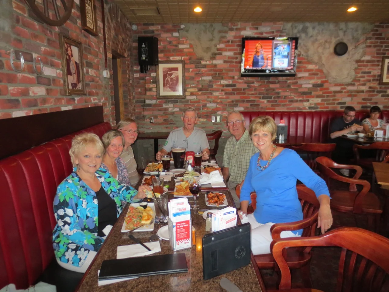 One of the ‘planning sessions’ with Tris & Sunny White, Phil & Sue Kinnie, and Fred & Sue Bowser