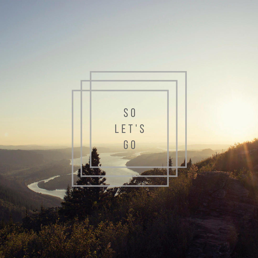 So Let's Go - This year's Word, well, phrase