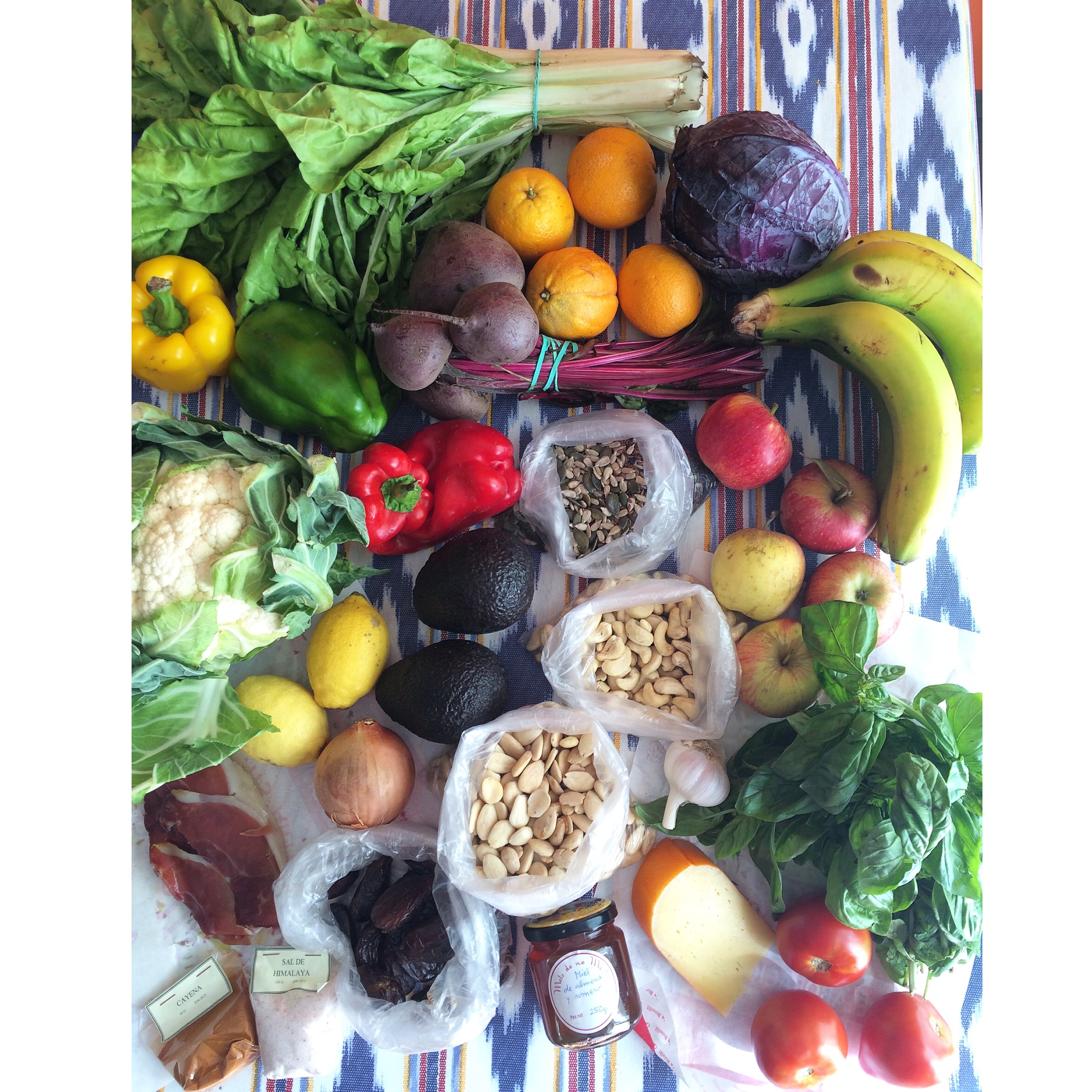 My spread of farmers market goodies. So many possibilities...!