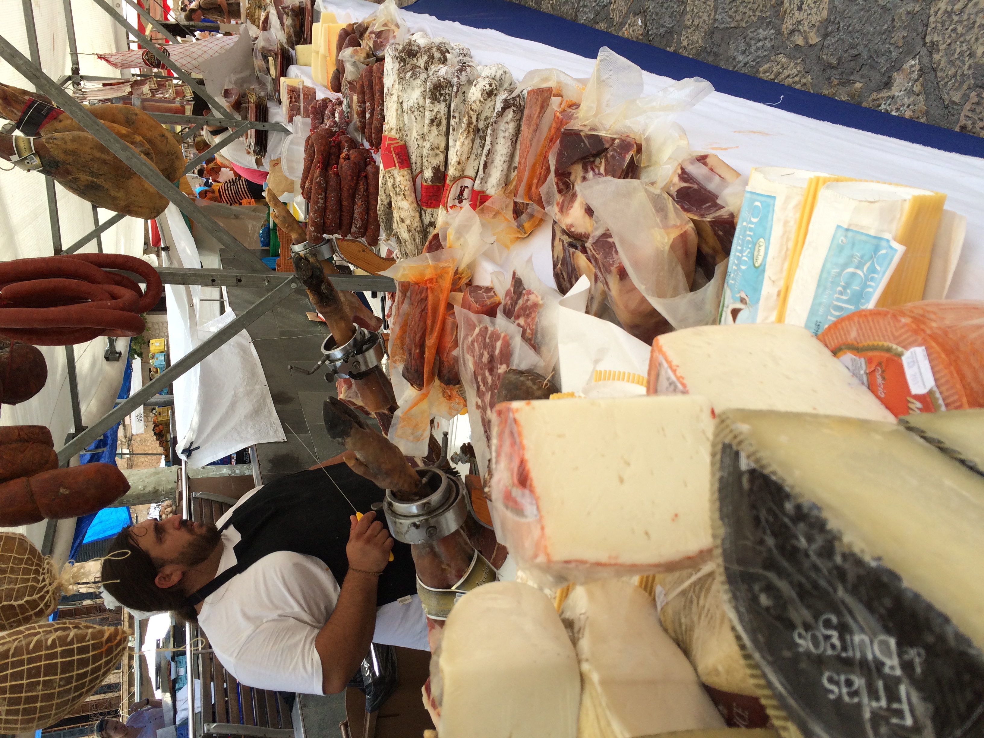 Meat and cheese assortment.