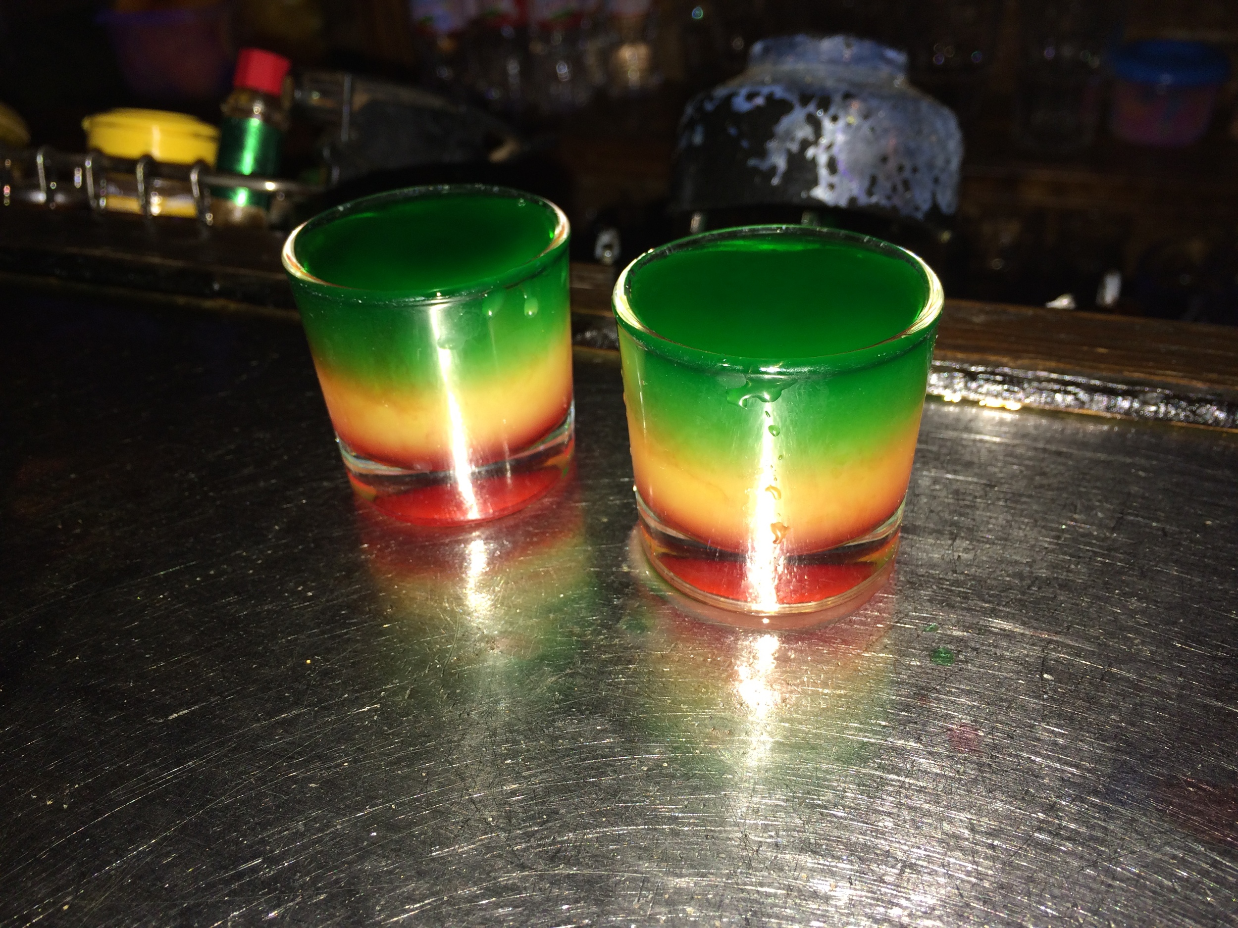 The Bob Marley chupito.
