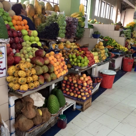 Tropical fruit up to your ears - here, in Quito, Ecuador