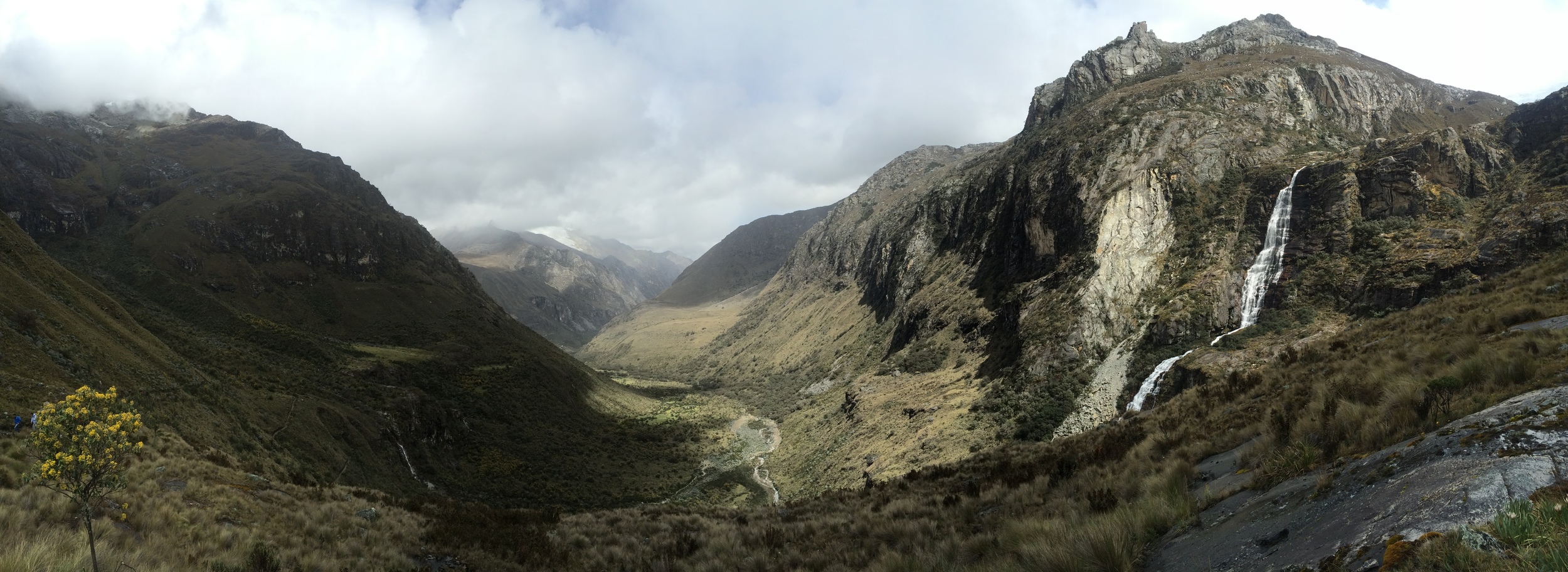 Hiking up to Lago 69 in Cordillera Blanca, Huaraz, Peru