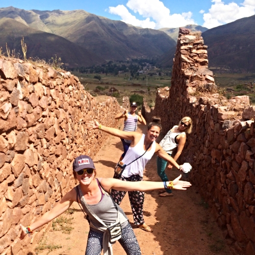 Goofing off in the Sacred Valley - Peru.