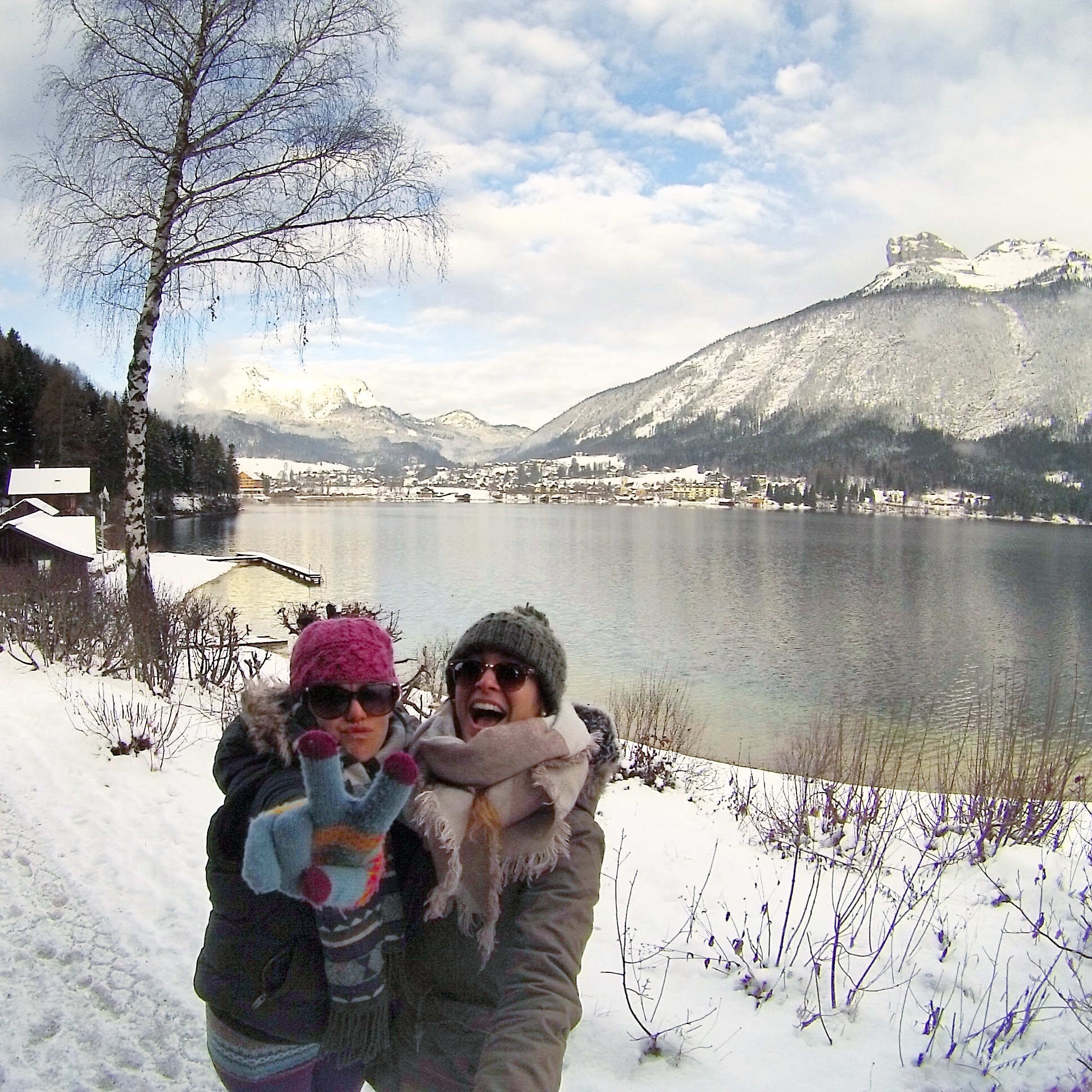 Hiking around Altaussee with Loser Mountain in the background, Austria