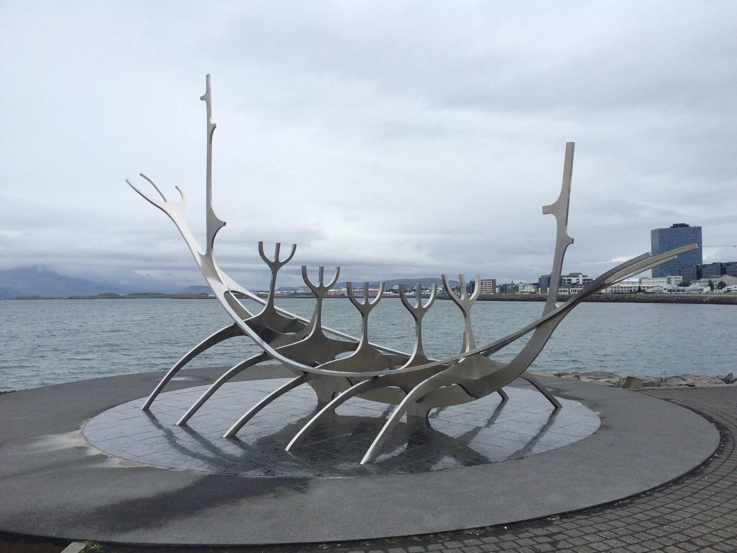 Iconic Sun Voyager sculpture, Reykjavík.