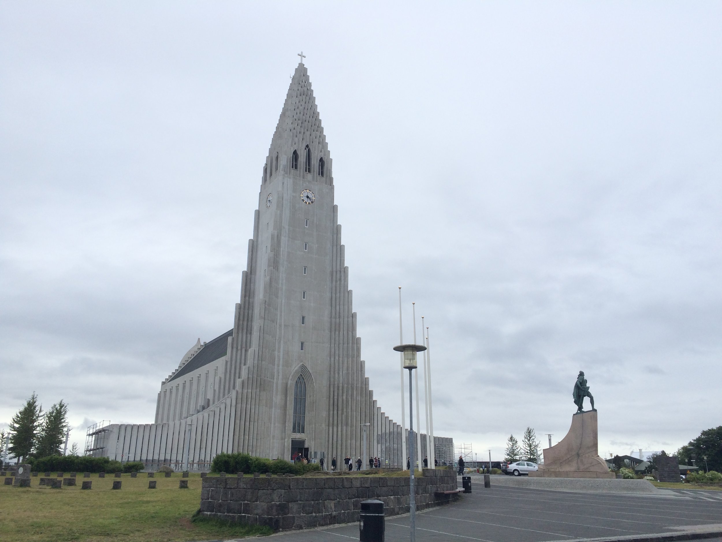 Hallgrímskirkja church in Reykjavík.