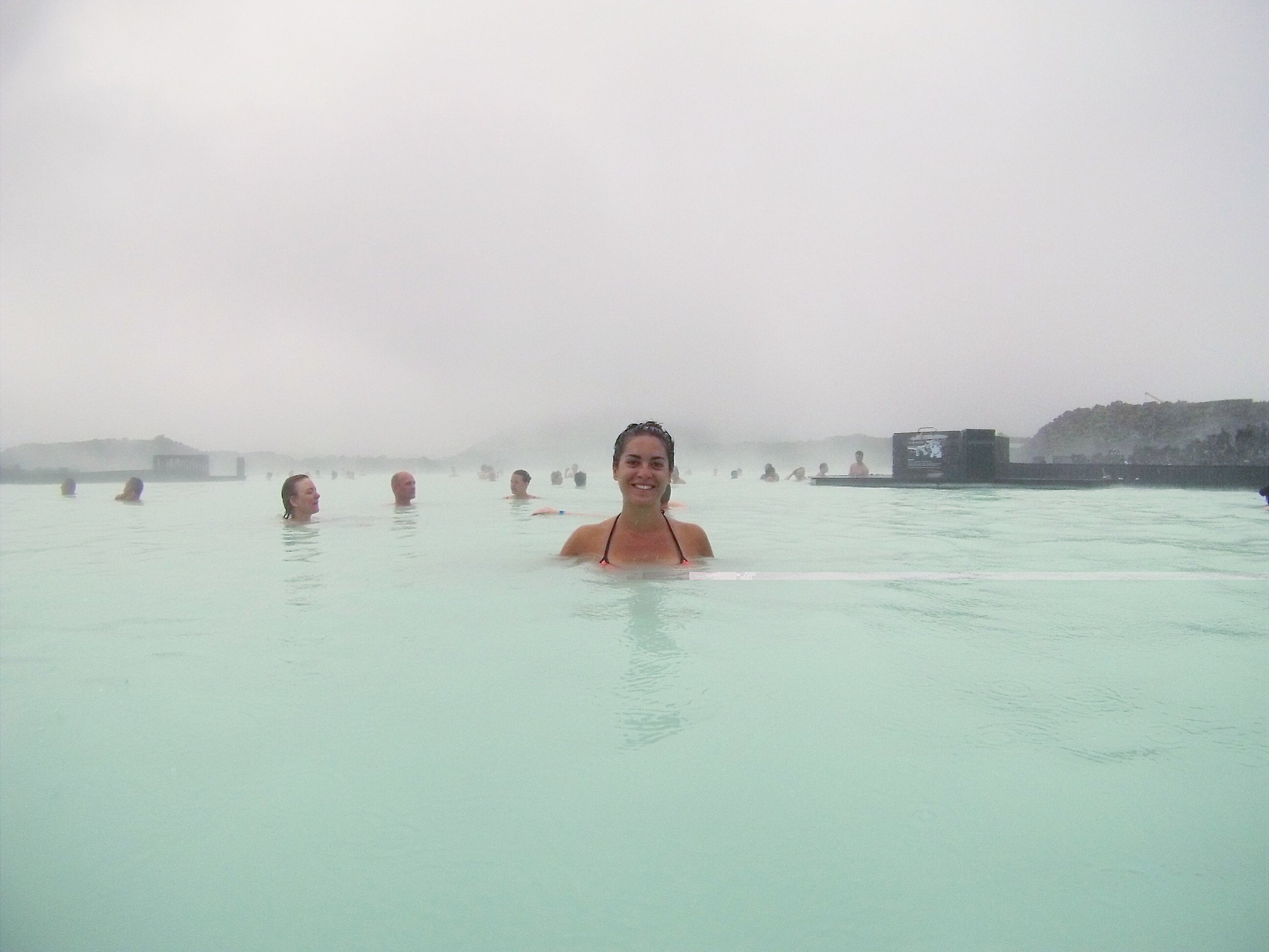 Getting my soak on at the Blue Lagoon.