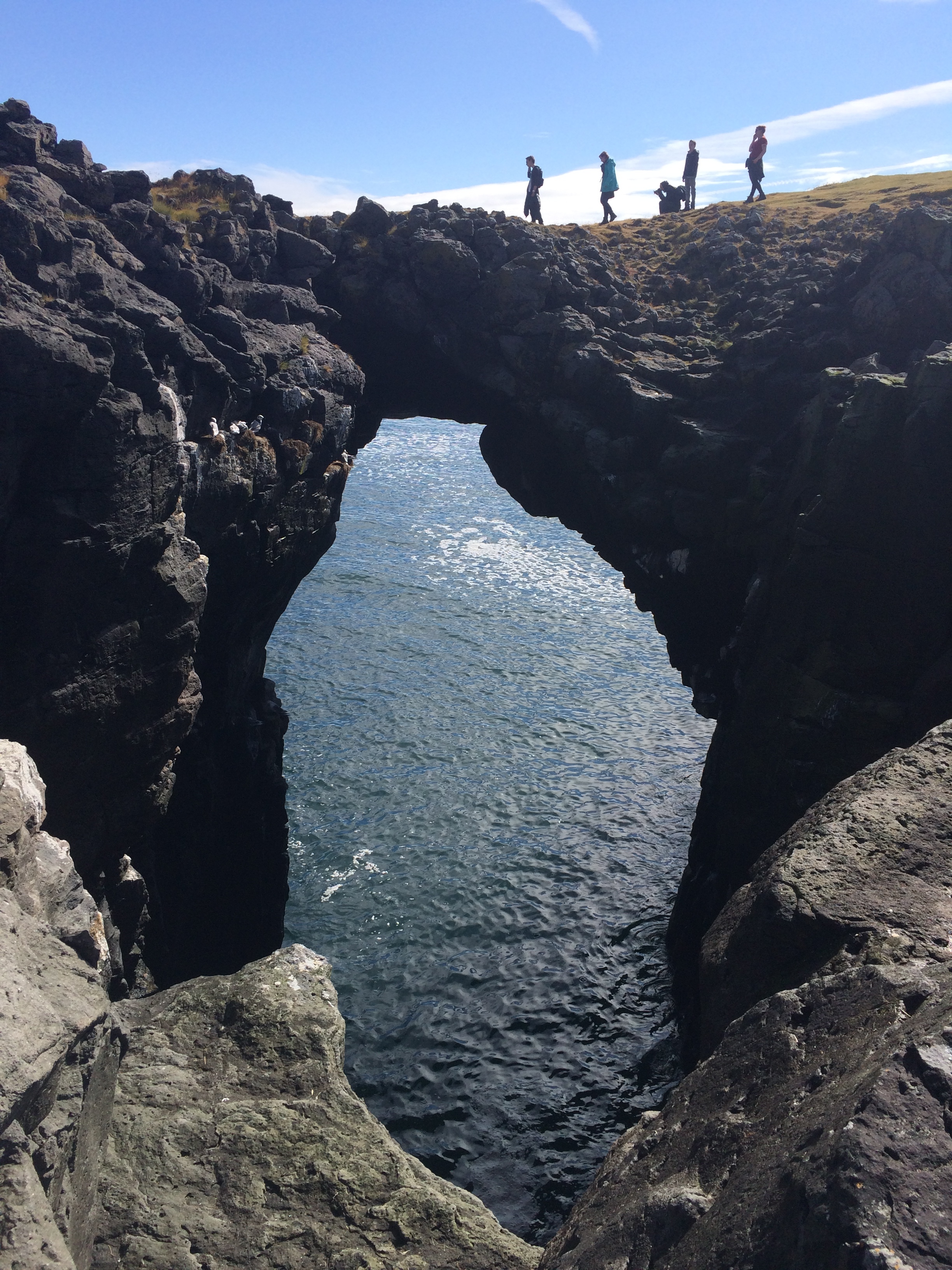 Hiking in Hellnar in Snaefellsjokull National Park.