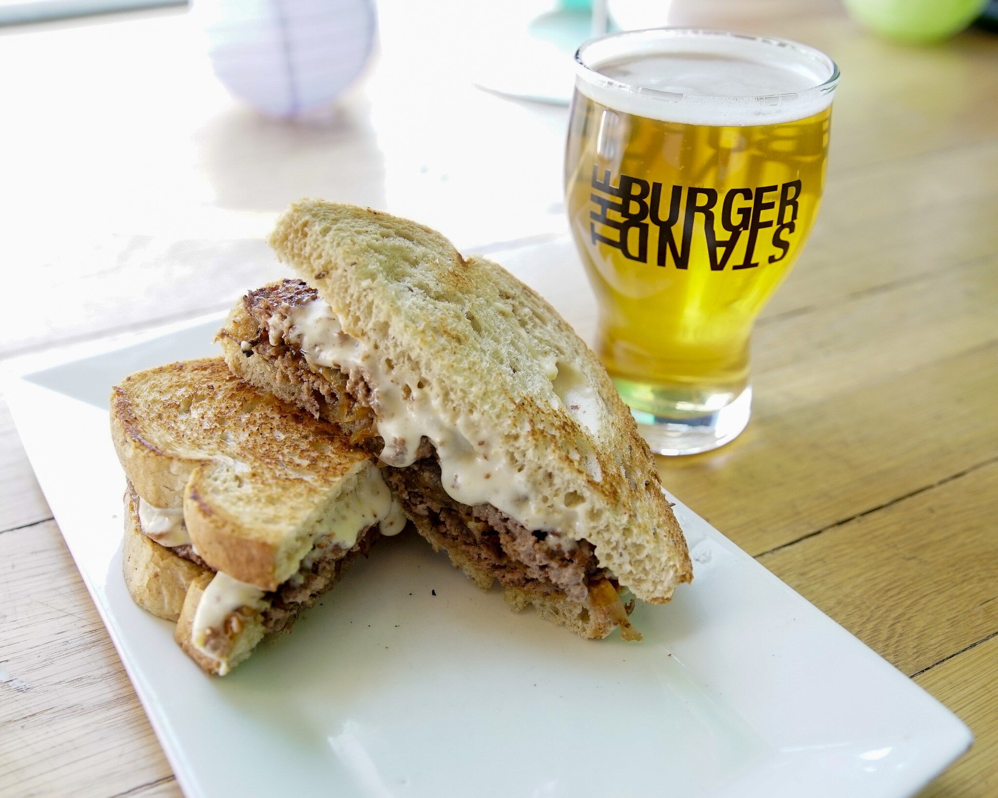 Winter is back for a day, warm up with a St Patty's Melt - $13

Double smash burger, Guinness Beer Cheese sauce, caramelized Guinness Onions on rye bread.

Double down with a Burger Buzz!