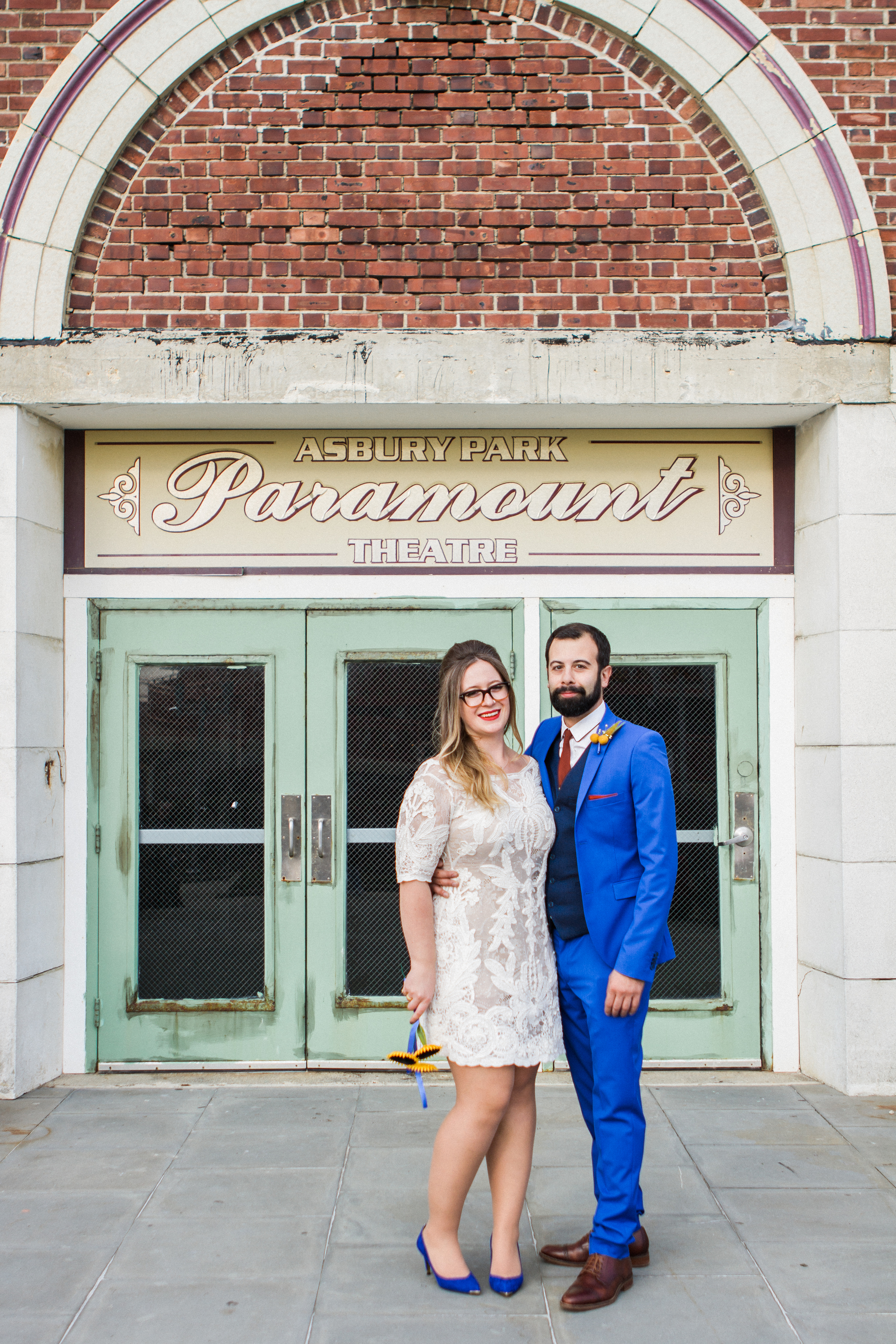 Victoria and Nick Asbury Park Boardwalk Tim McLoone's Supper Club New Jersey Shore Wedding Shannon Sorensen Photography