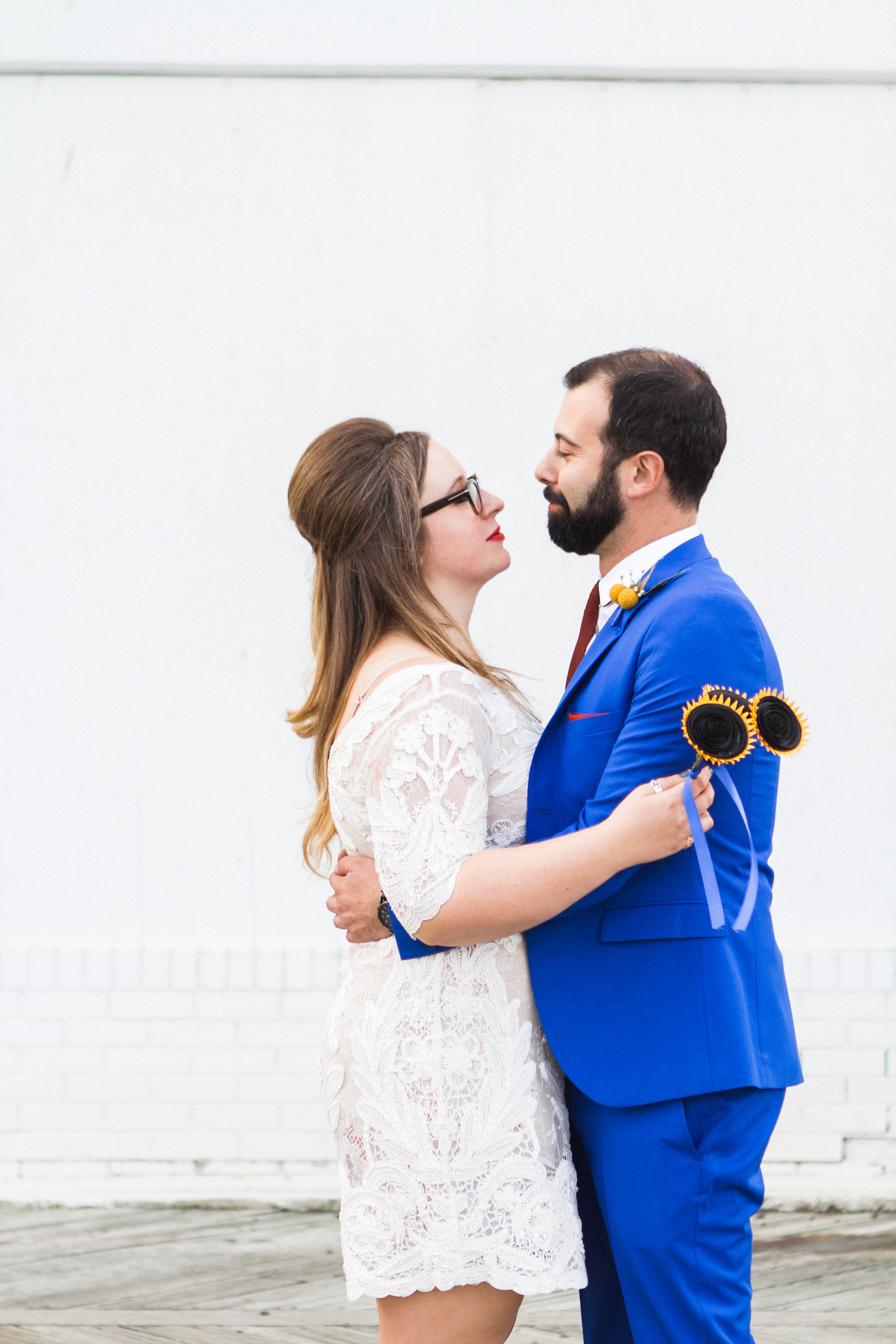 Victoria and Nick Asbury Park Boardwalk Tim McLoone's Supper Club New Jersey Shore Wedding Shannon Sorensen Photography