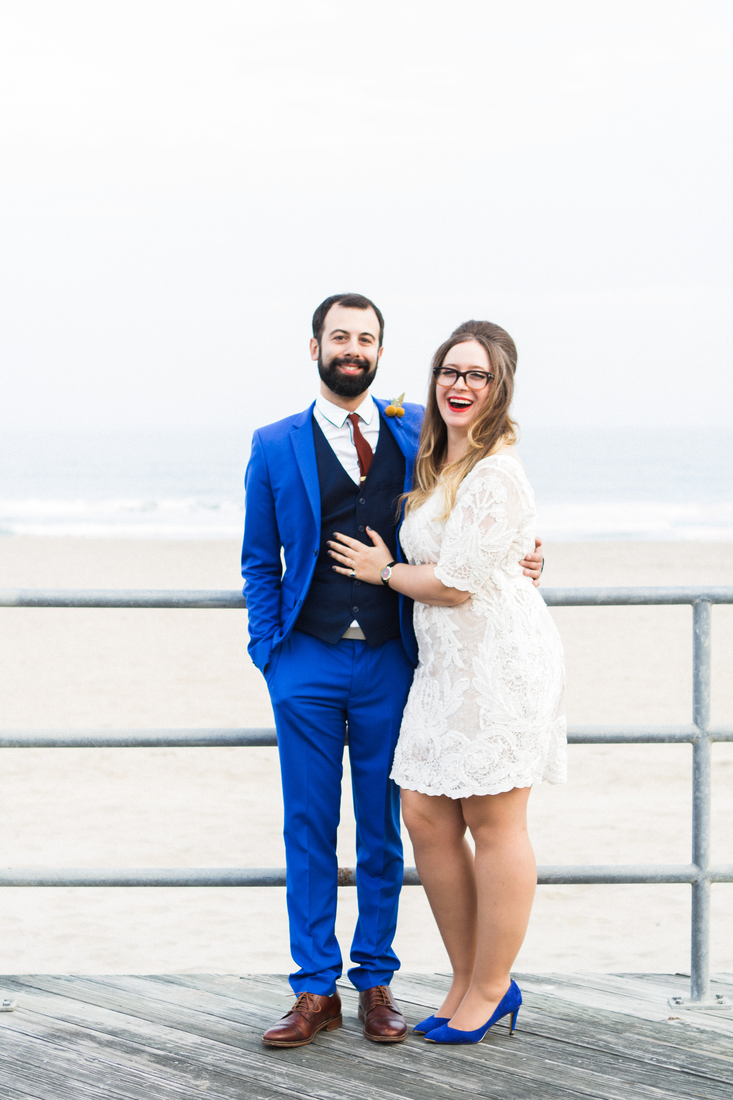 Victoria and Nick Asbury Park Boardwalk Tim McLoone's Supper Club New Jersey Shore Wedding Shannon Sorensen Photography