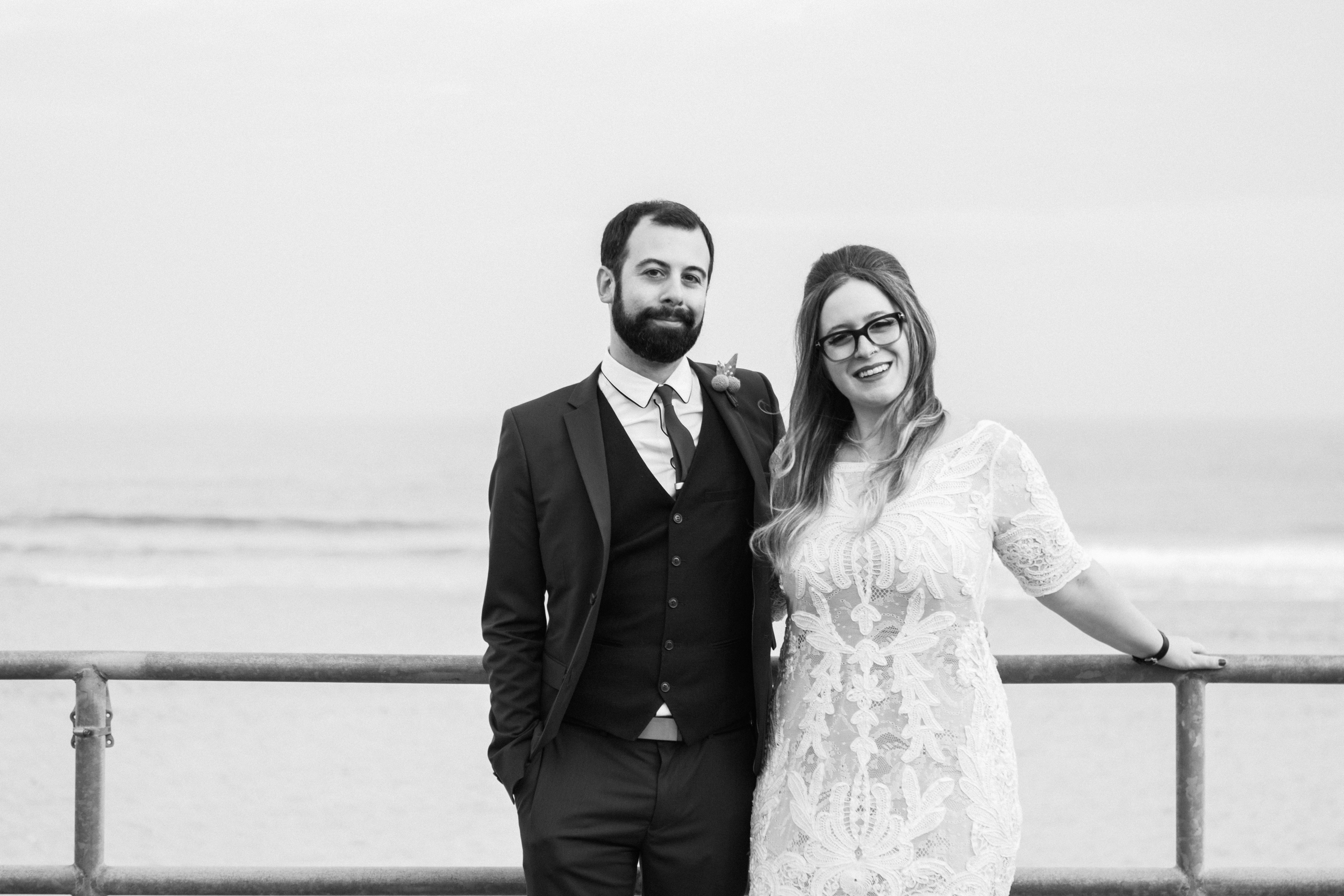 Victoria and Nick Asbury Park Boardwalk Tim McLoone's Supper Club New Jersey Shore Wedding Shannon Sorensen Photography