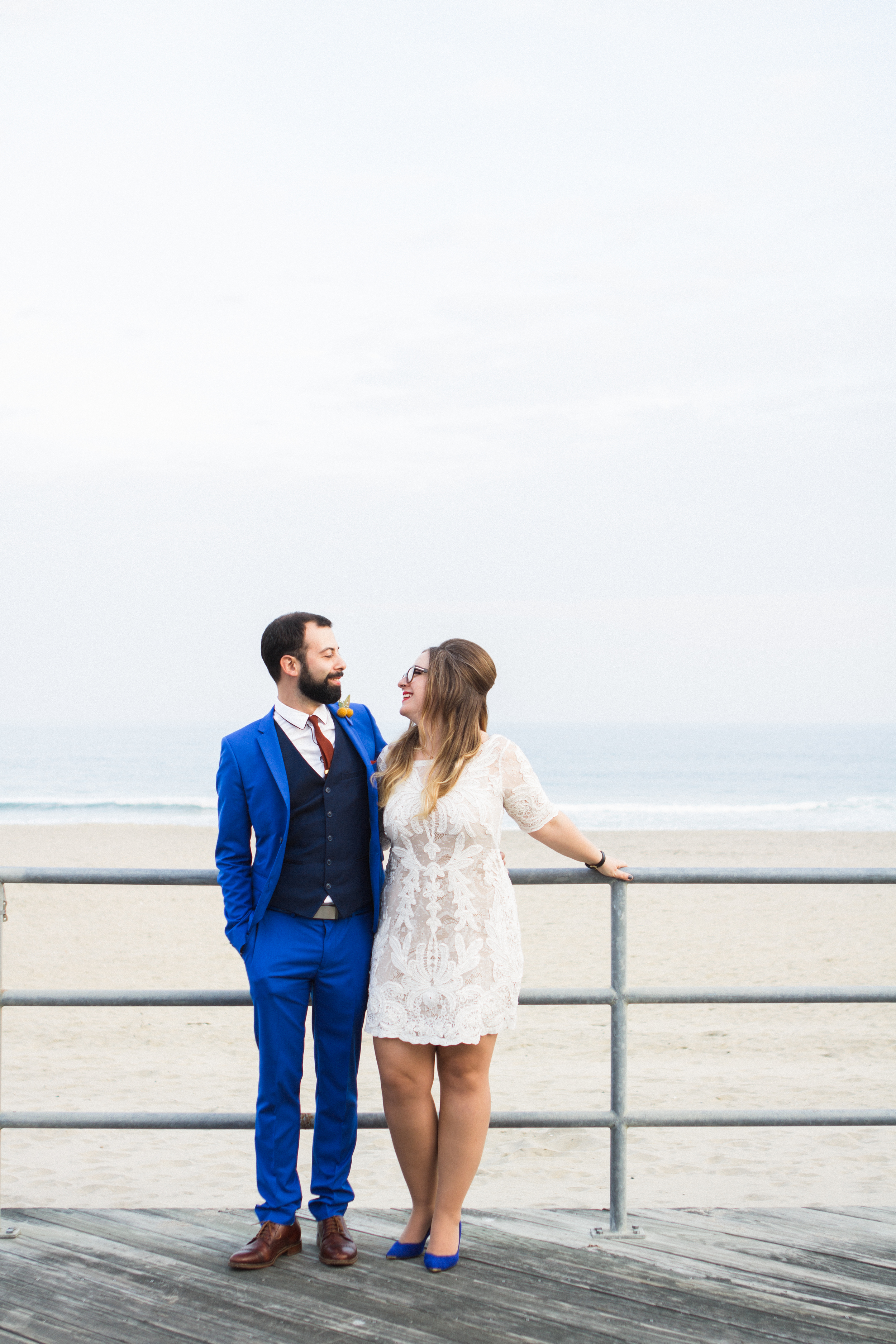 Victoria and Nick Asbury Park Boardwalk Tim McLoone's Supper Club New Jersey Shore Wedding Shannon Sorensen Photography