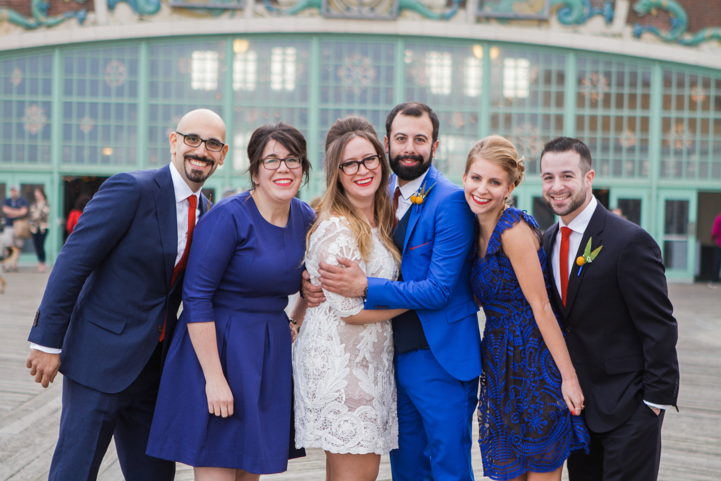 Victoria and Nick Asbury Park Boardwalk Tim McLoone's Supper Club New Jersey Shore Wedding Shannon Sorensen Photography