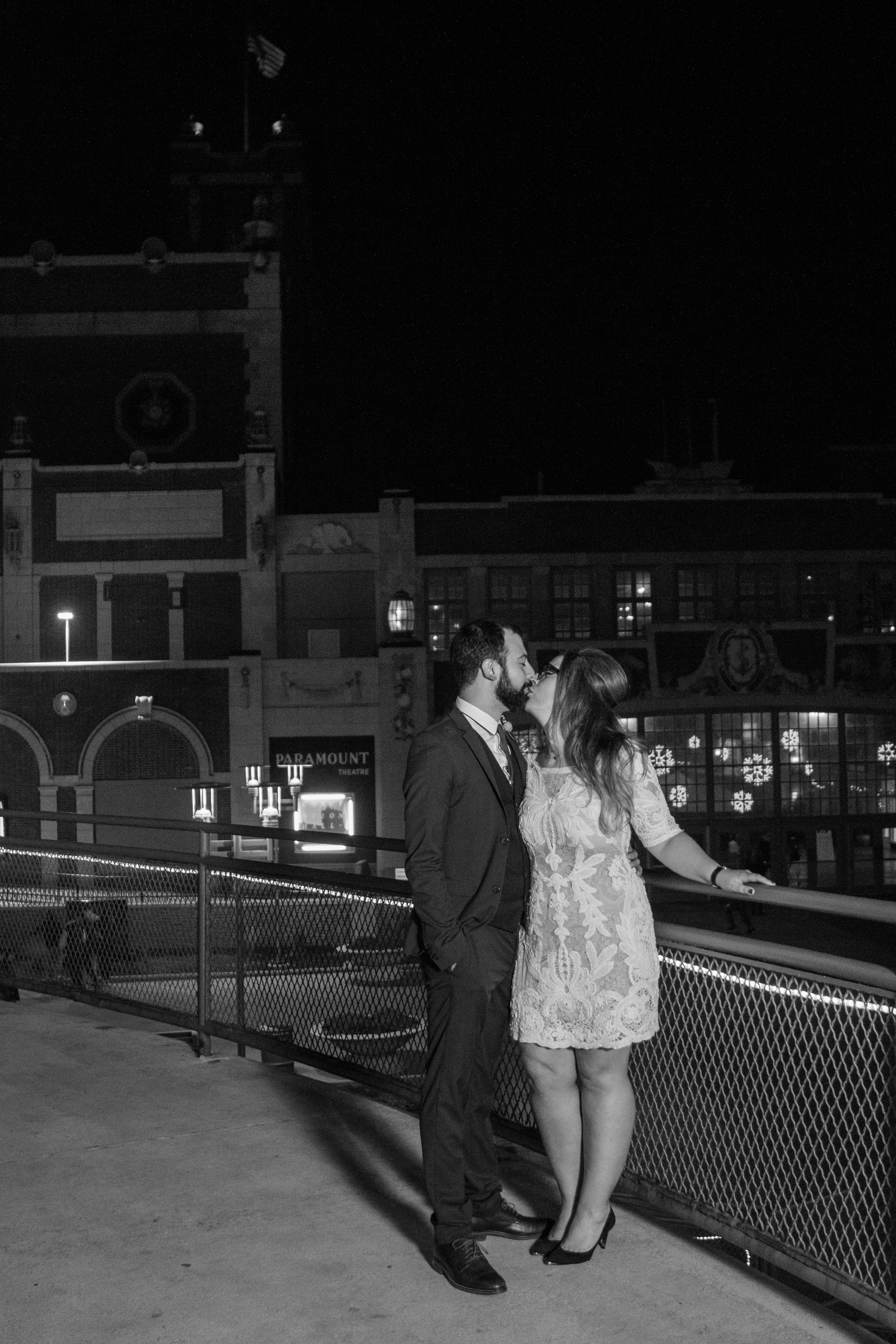 Victoria and Nick Asbury Park Boardwalk Tim McLoone's Supper Club New Jersey Shore Wedding Shannon Sorensen Photography