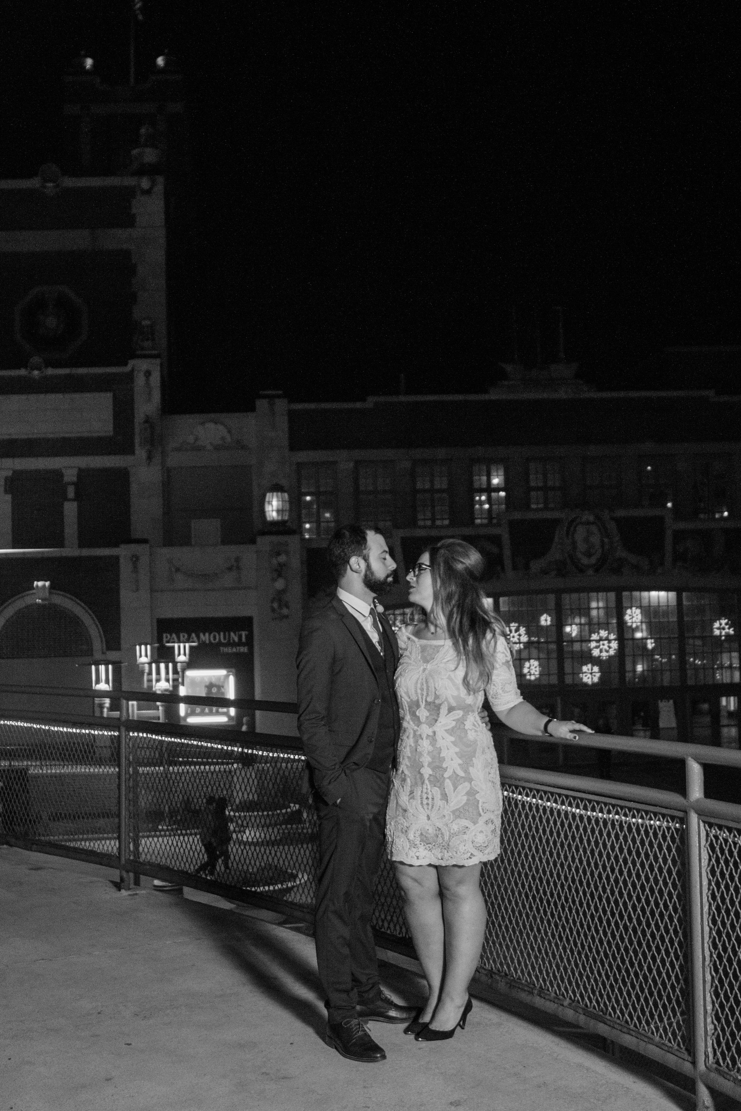 Victoria and Nick Asbury Park Boardwalk Tim McLoone's Supper Club New Jersey Shore Wedding Shannon Sorensen Photography