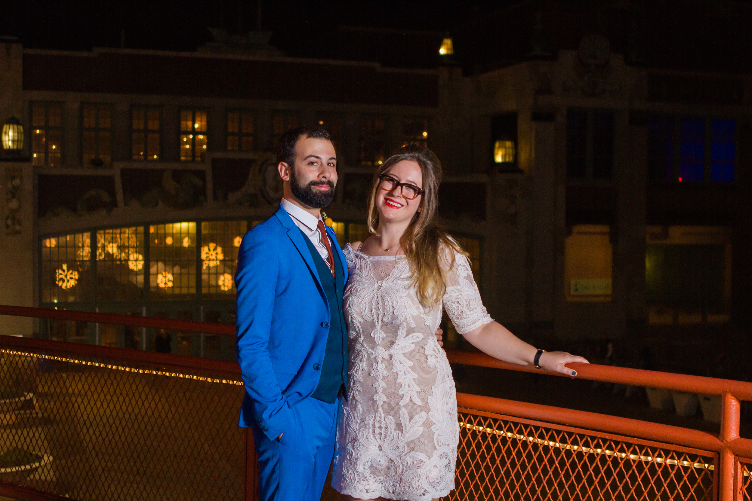 Victoria and Nick Asbury Park Boardwalk Tim McLoone's Supper Club New Jersey Shore Wedding Shannon Sorensen Photography