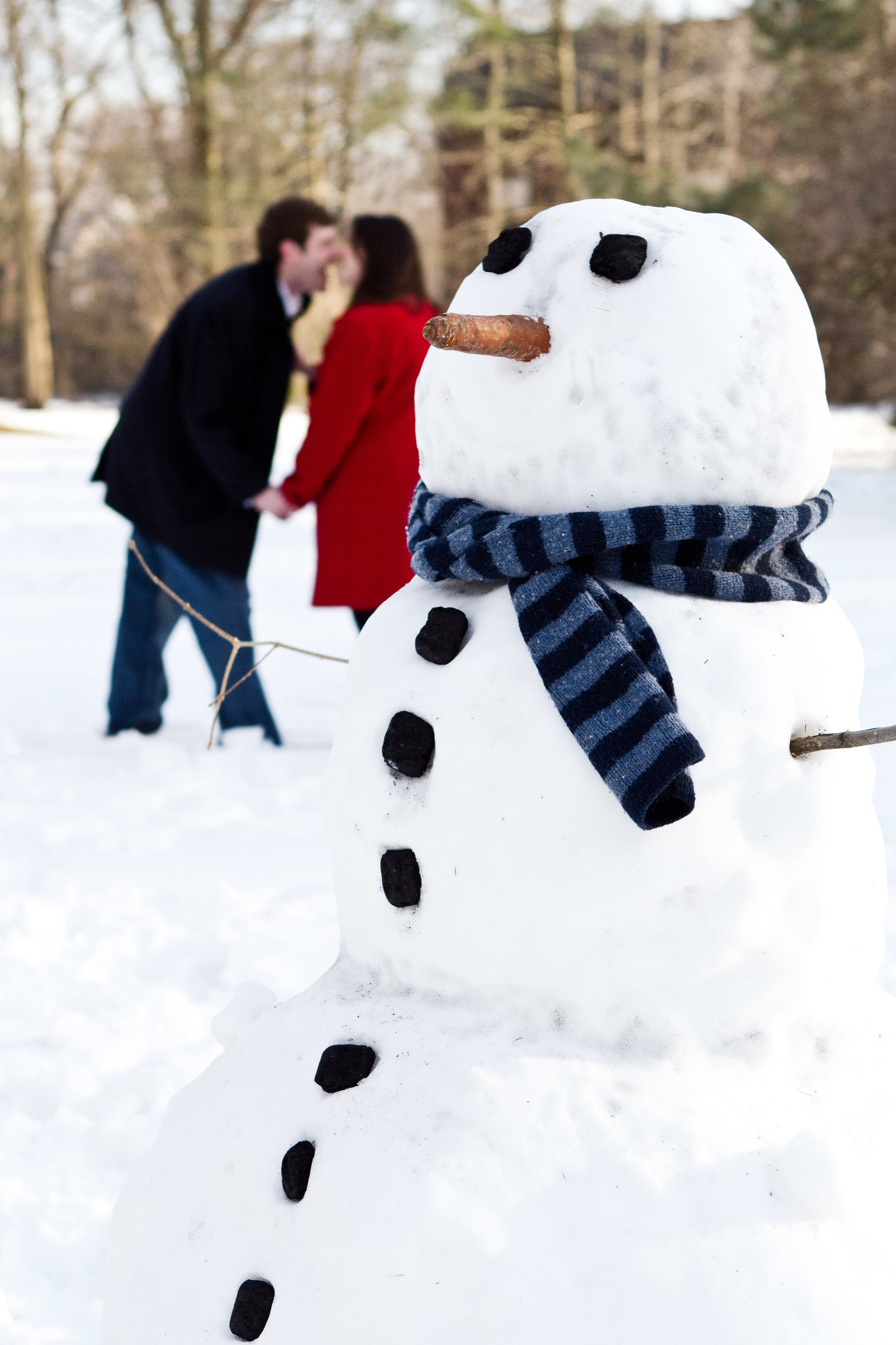 Liz and Nathan Elizabeth Park West Hartford Connecticut Winter Engagement Photography