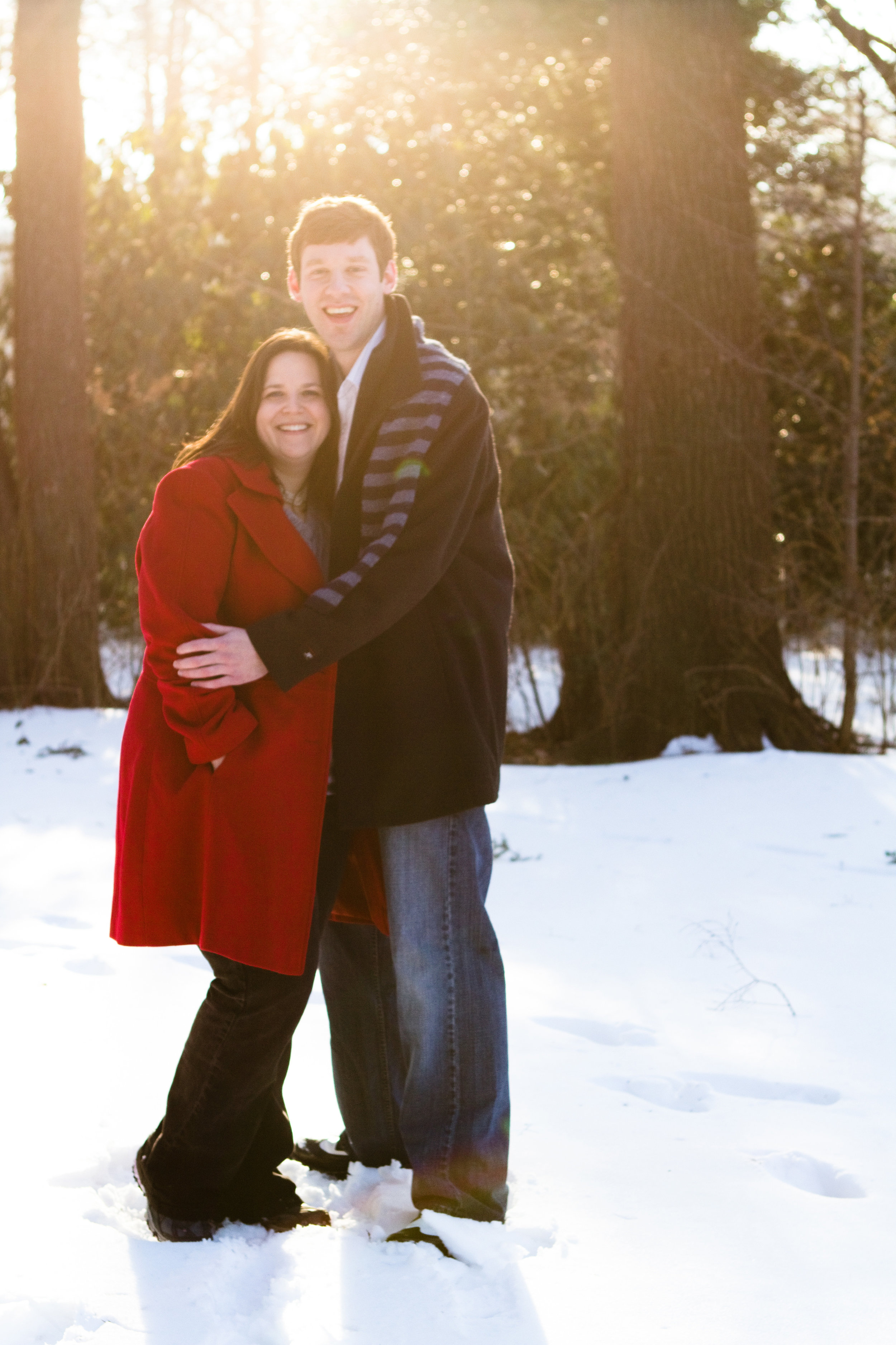 Liz and Nathan Elizabeth Park West Hartford Connecticut Winter Engagement Photography