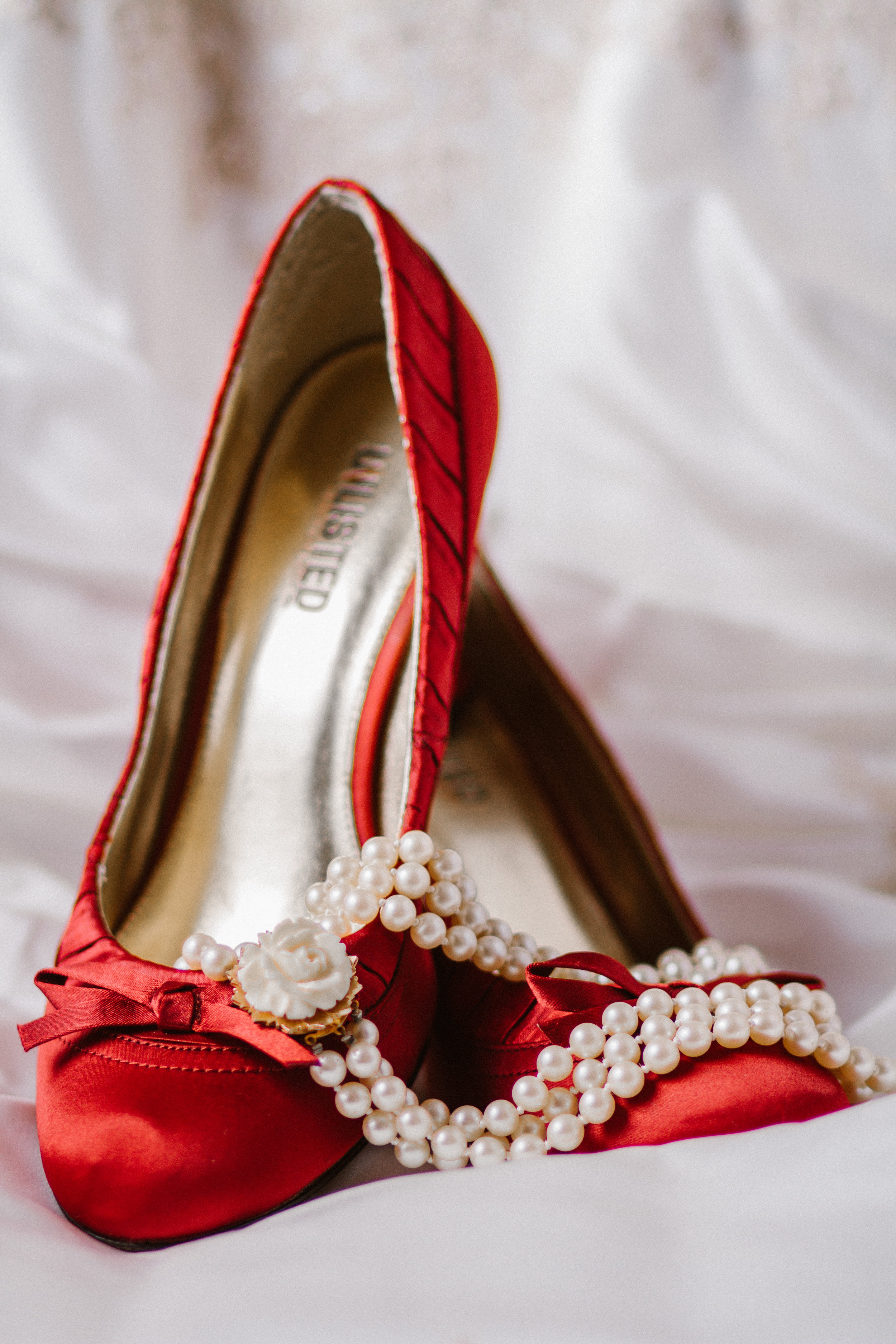 Wedding Bridal Accessory Shoe Jewelry Necklace Photographer Shannon Sorensen Photography