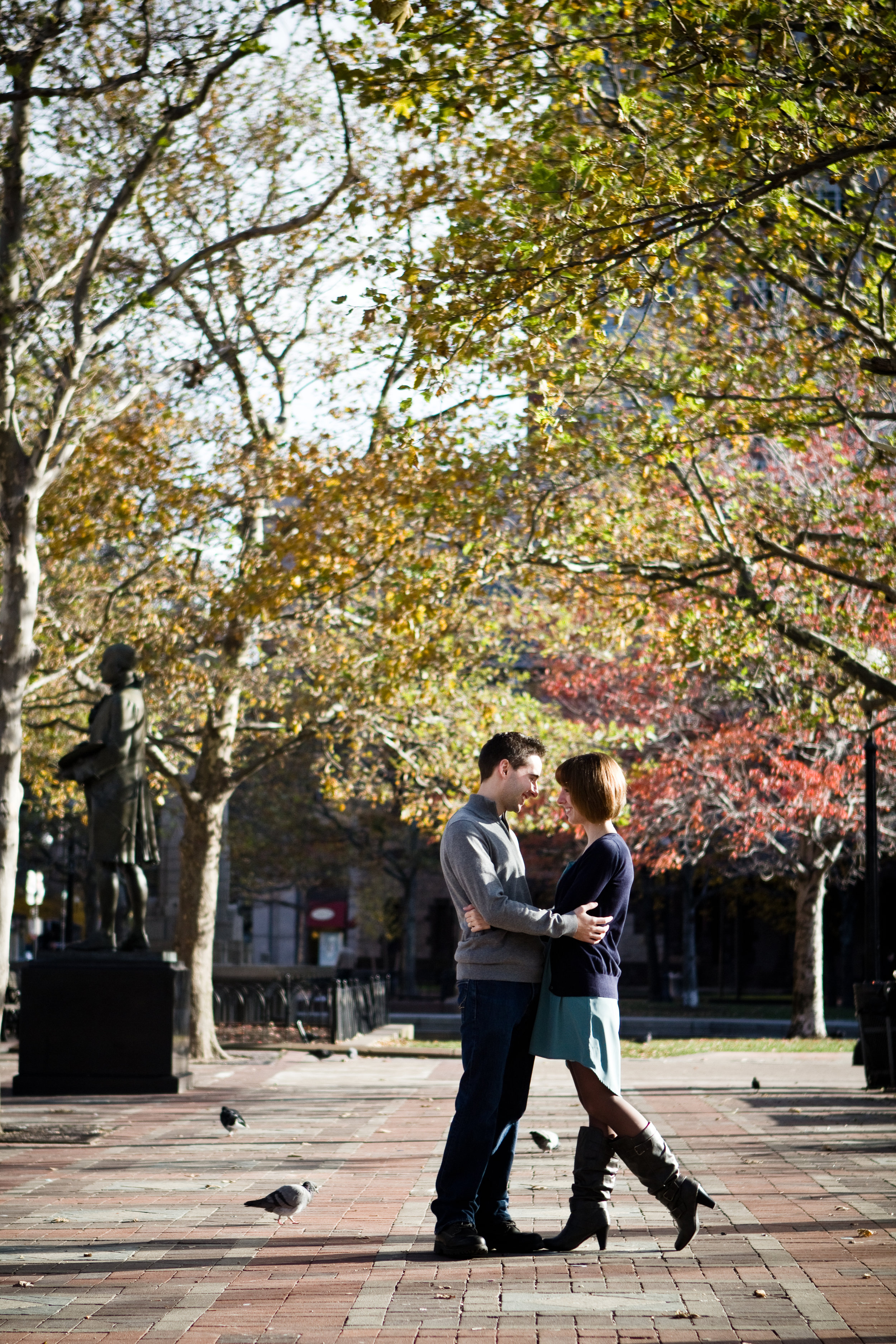 Emily and Pat Copley Square Boston Public Garden Massachusetts Engagement Photographer Shannon Sorensen Photography