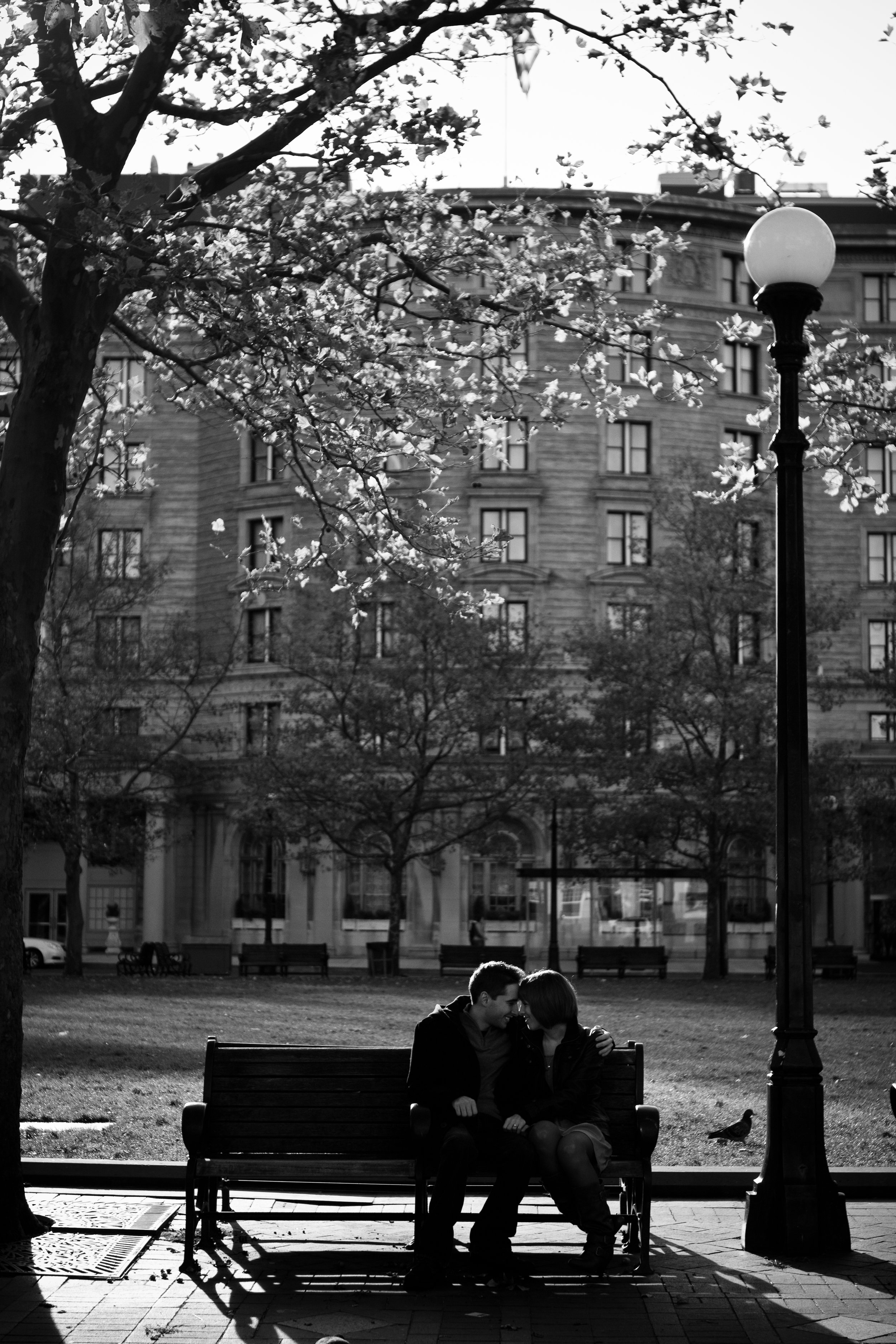 Emily and Pat Copley Square Boston Public Garden Massachusetts Engagement Photographer Shannon Sorensen Photography